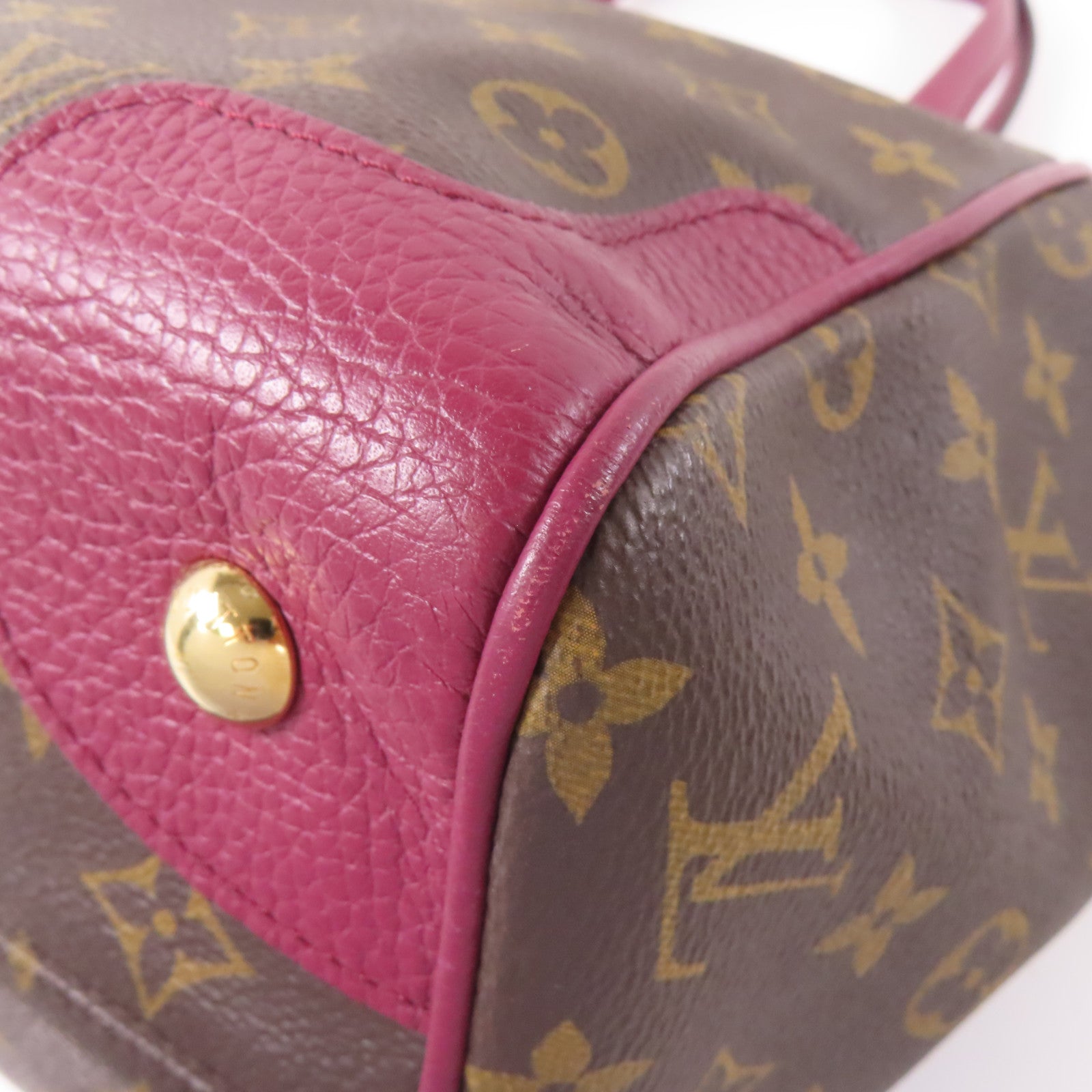 LOUIS VUITTON 【激減優惠】Monogram Estrela MM金扣肩背袋啡色/酒紅色