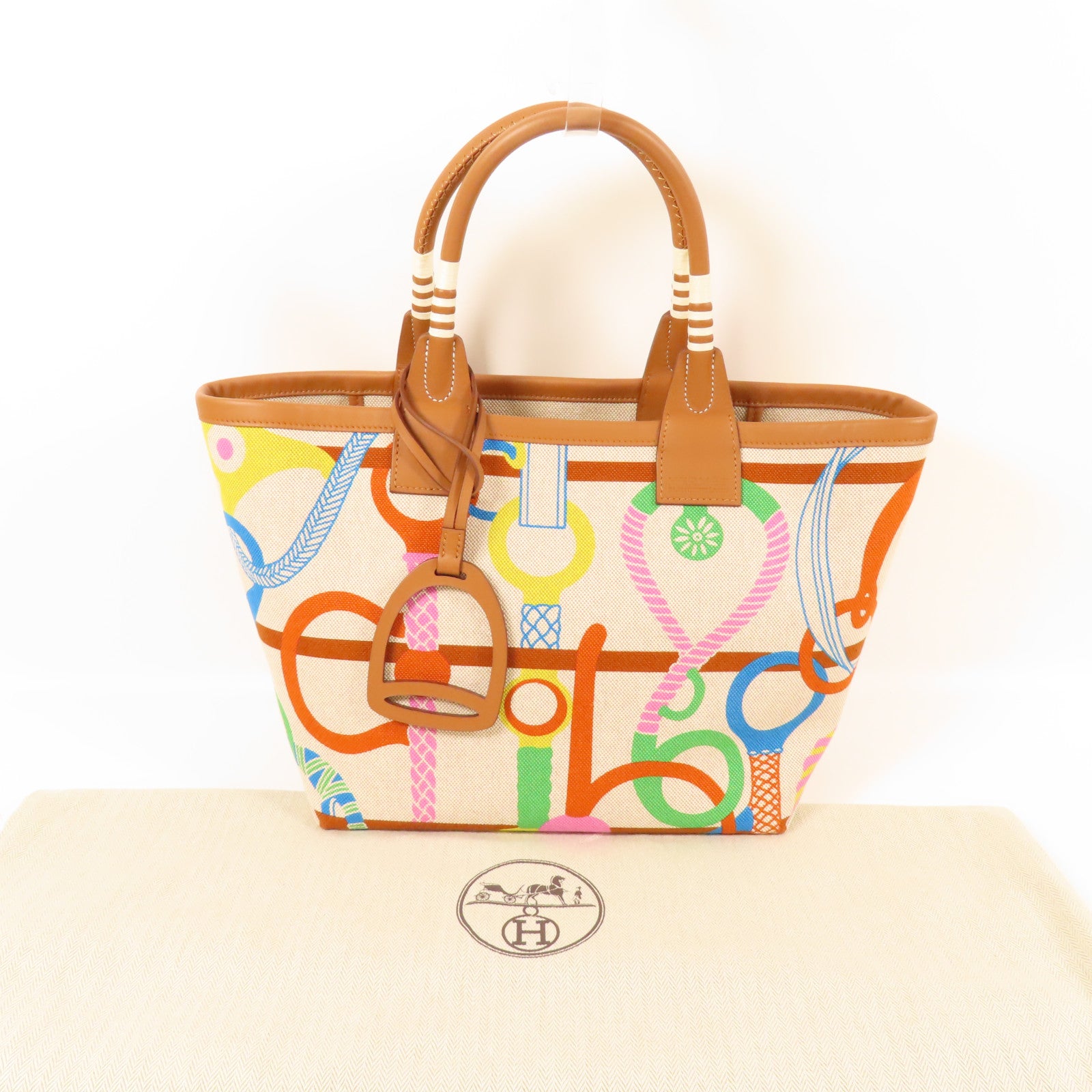 HERMES 帆布/Swift皮革Steeple 25手挽袋