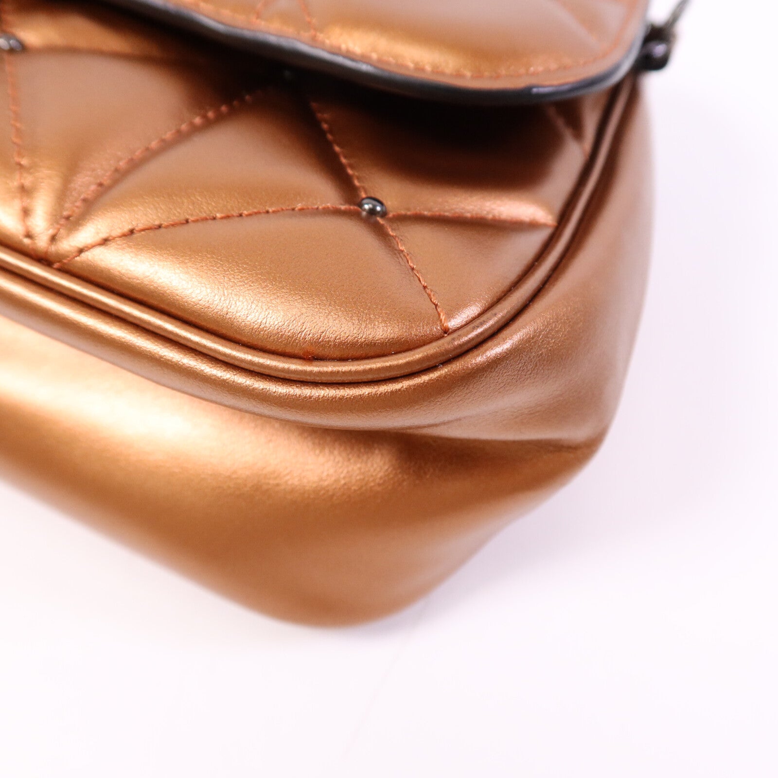 COACH 牛皮皮革Chain Shoulder鏈帶肩背袋