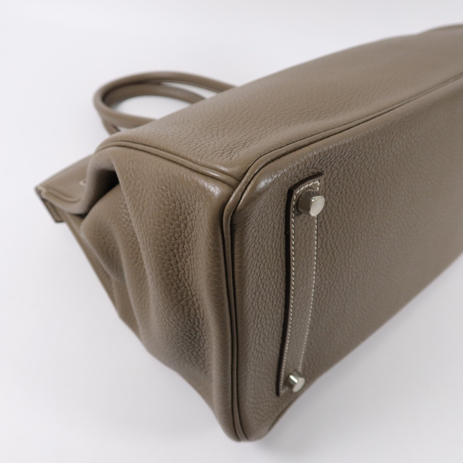 HERMES Clemence皮革Birkin 35手挽袋Etope