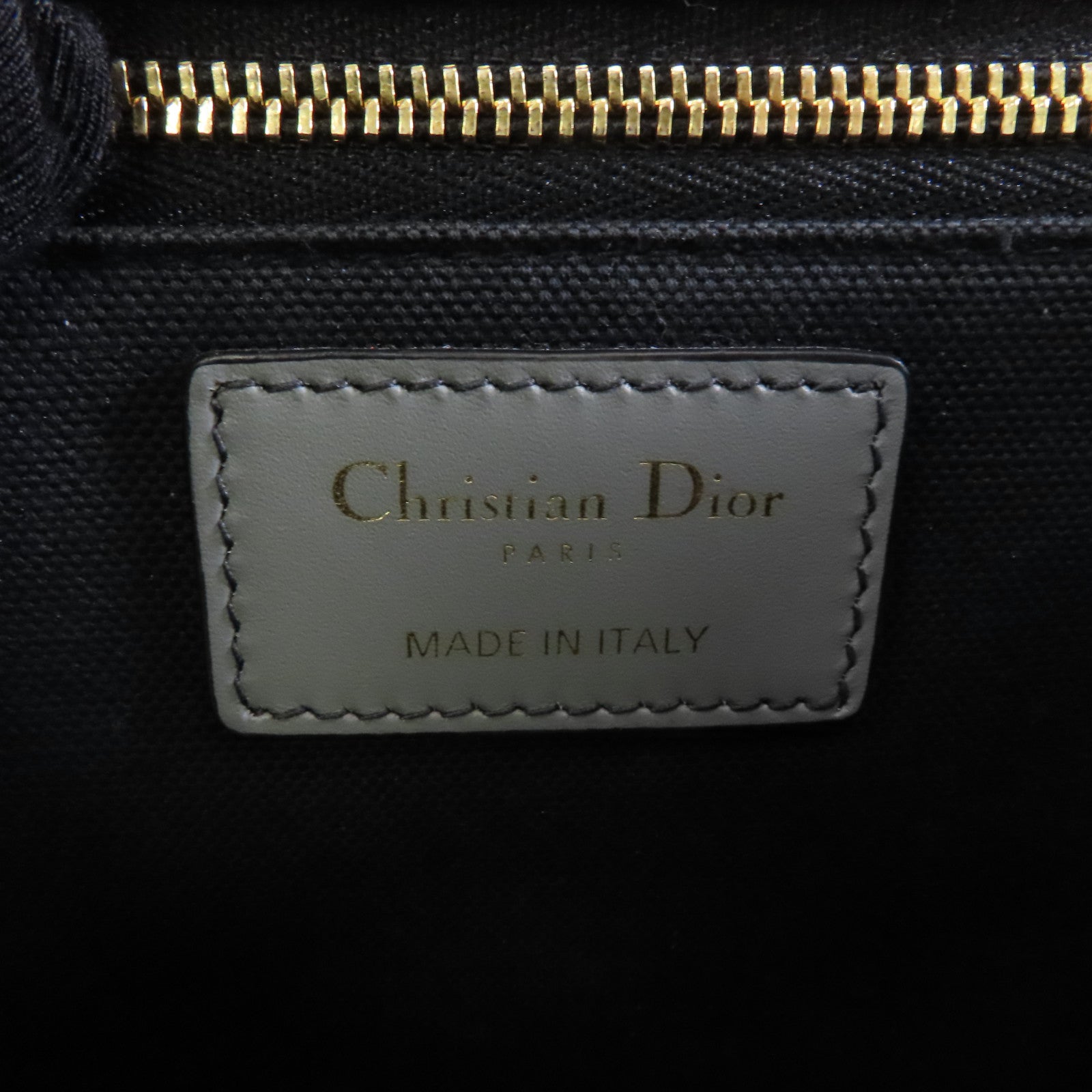 Dior 帆布Montaigne 30金扣肩背袋灰色