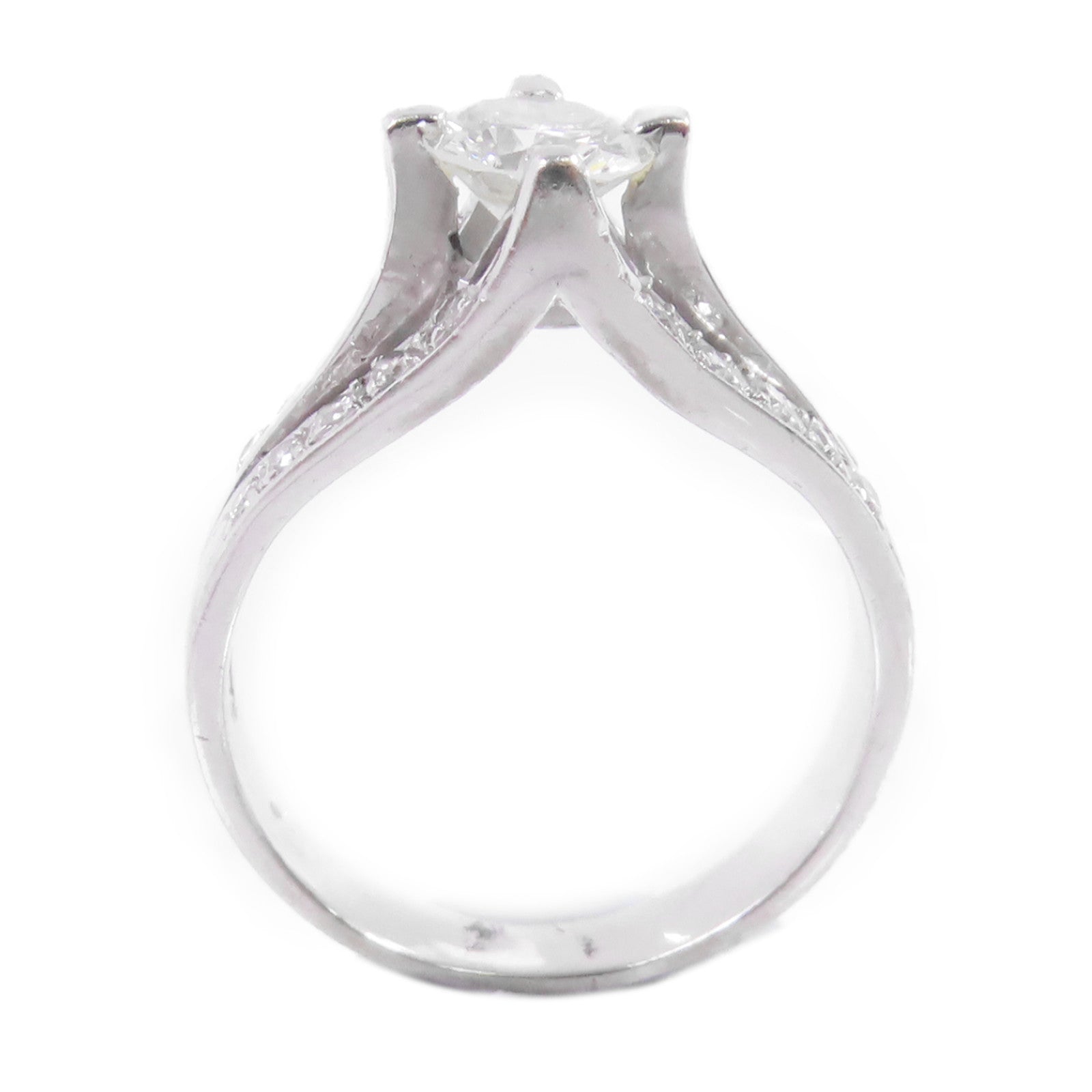 JEWELRY 18K白金/鑽石Diamond Ring戒指US#6.5