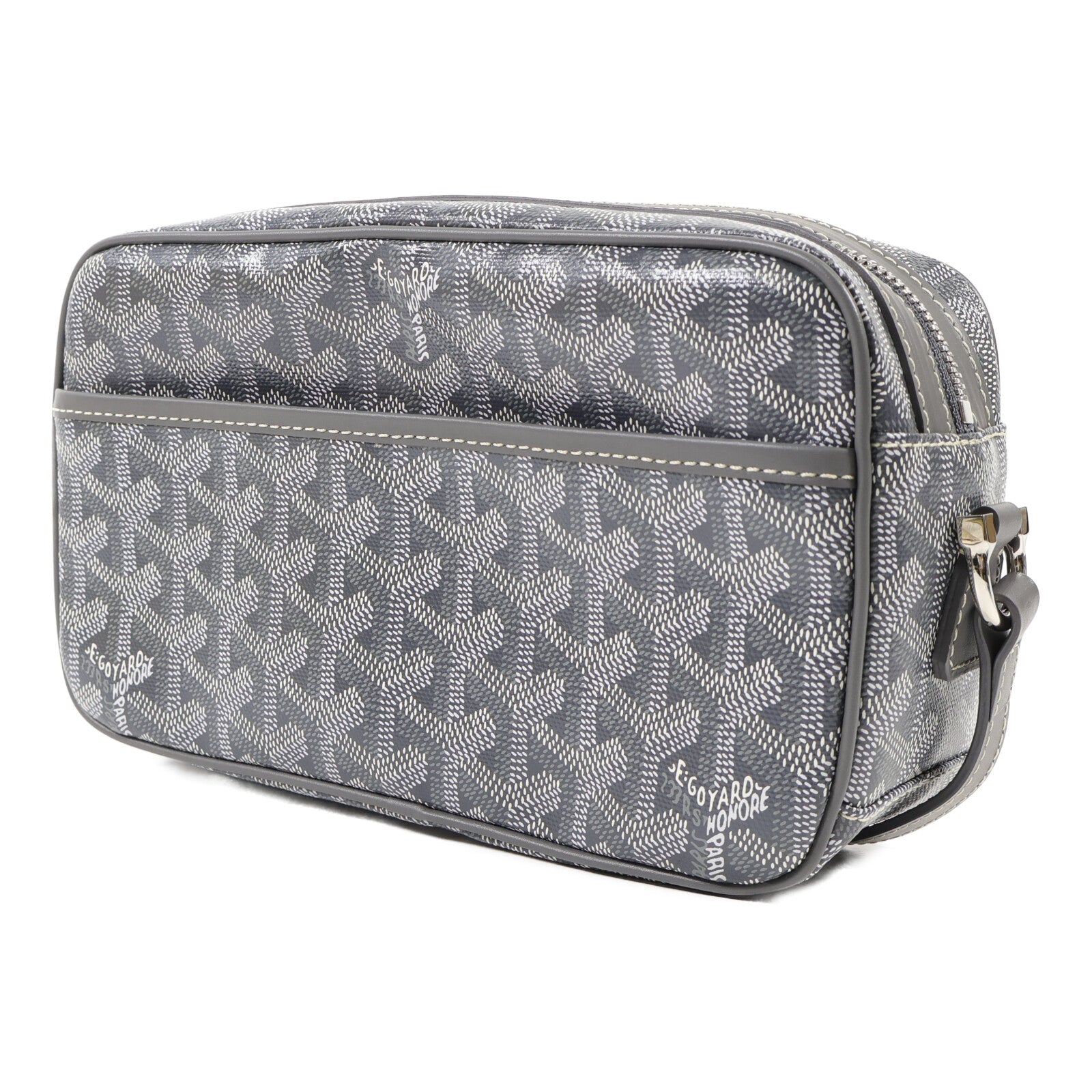 GOYARD 塗層帆布Cap-Vert銀扣肩背袋