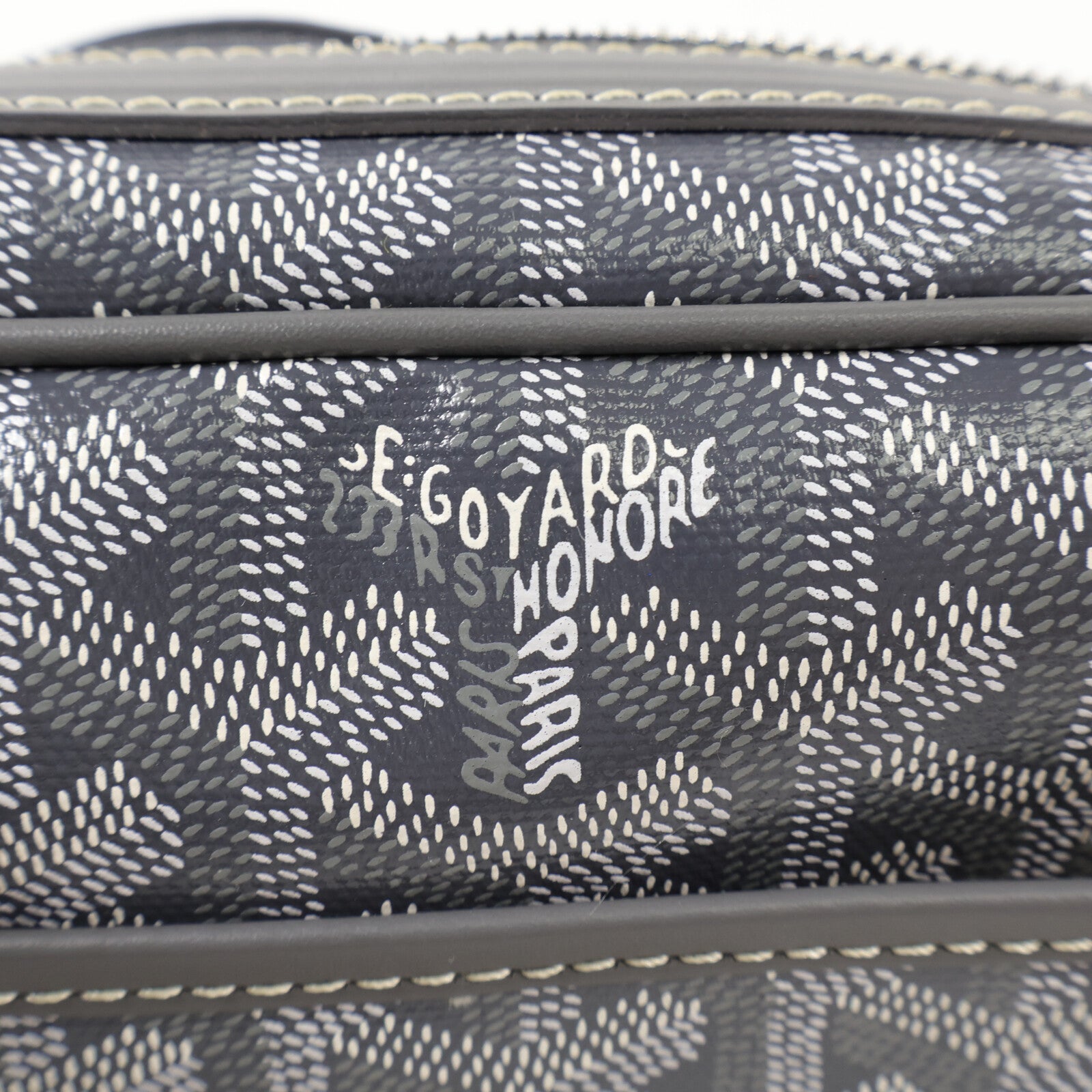 GOYARD 塗層帆布Cap-Vert銀扣肩背袋