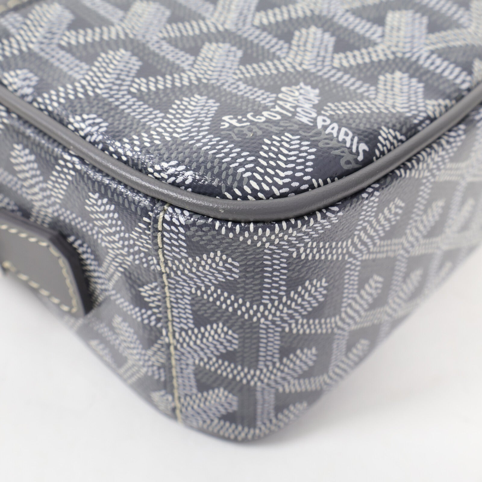 GOYARD 塗層帆布Cap-Vert銀扣肩背袋