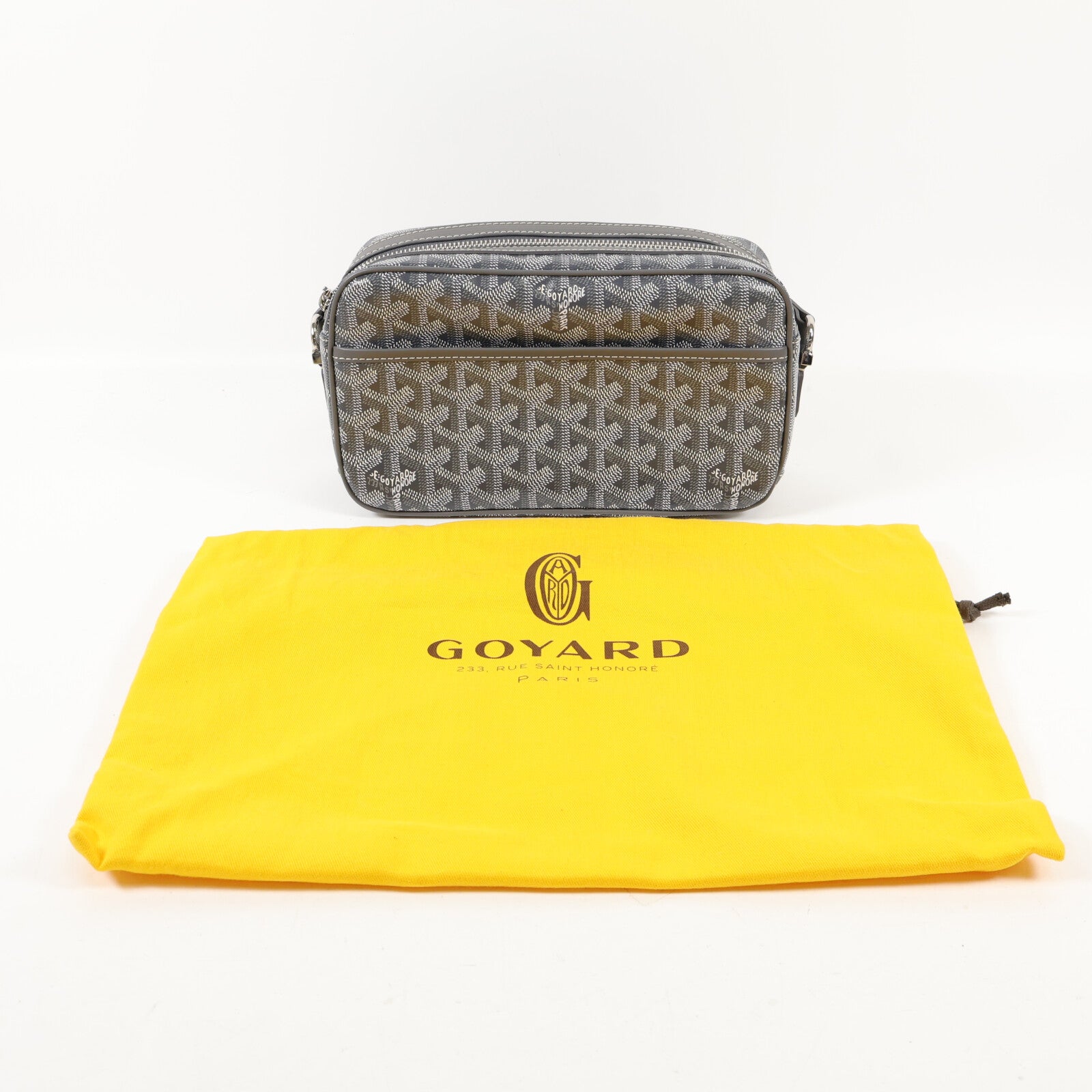 GOYARD 塗層帆布Cap-Vert銀扣肩背袋