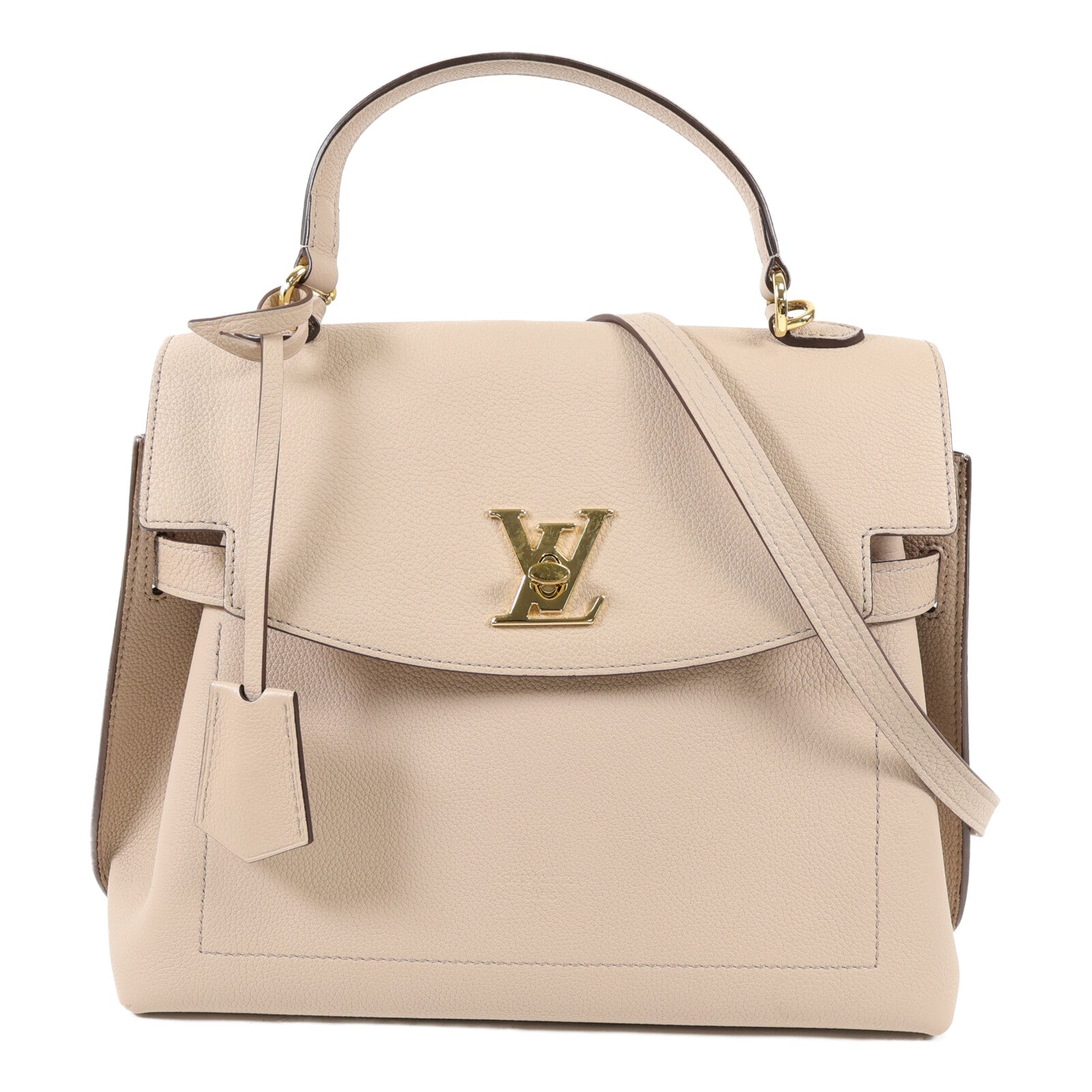 LOUIS VUITTON 牛皮皮革Lockme Ever金扣手挽肩背兩用袋