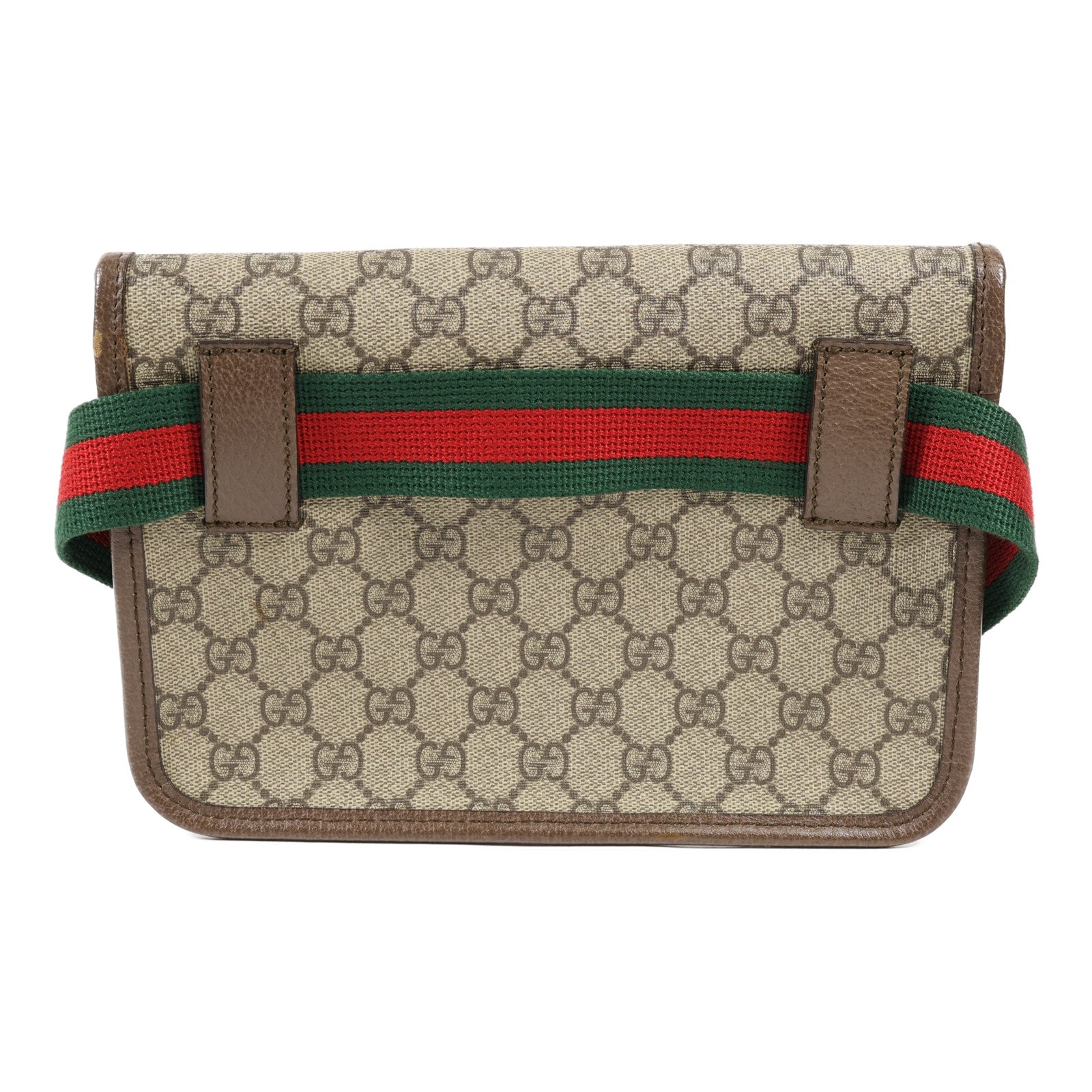 GUCCI 塗層帆布Waist Bag金扣斜挎包