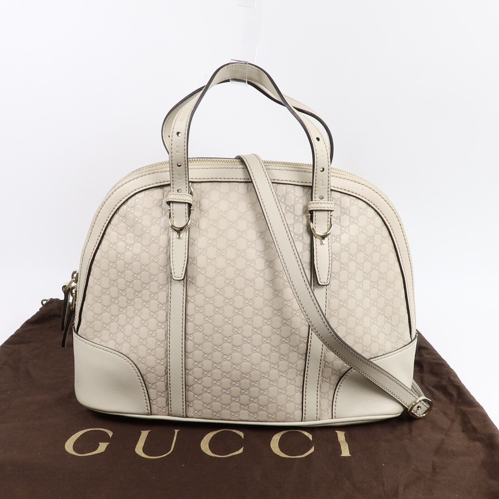GUCCI 牛皮皮革2 Way Shoulder Bag手挽肩背兩用袋