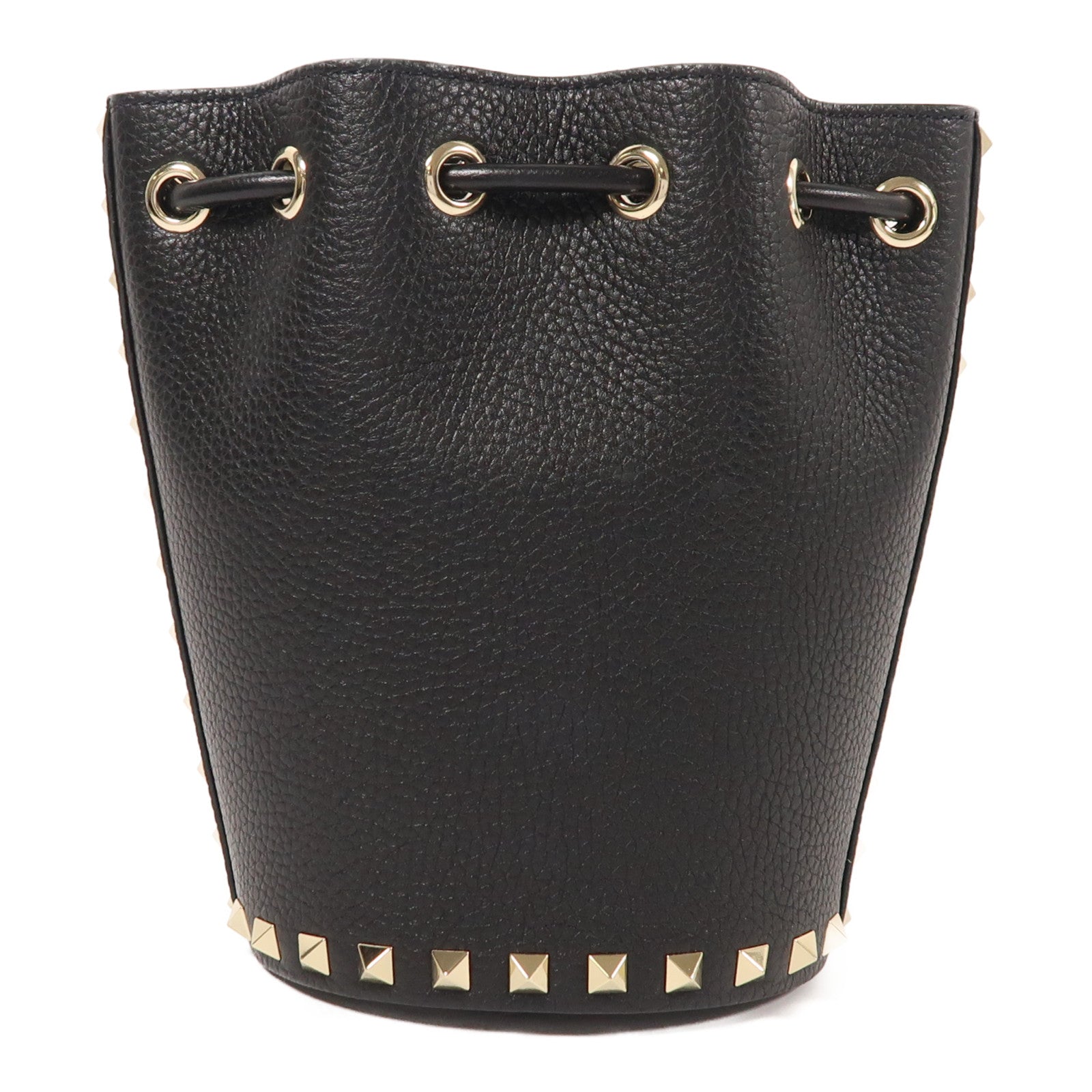 Valentino 【激減優惠】牛皮皮革Chain Bucket Bag金扣鏈帶肩背袋