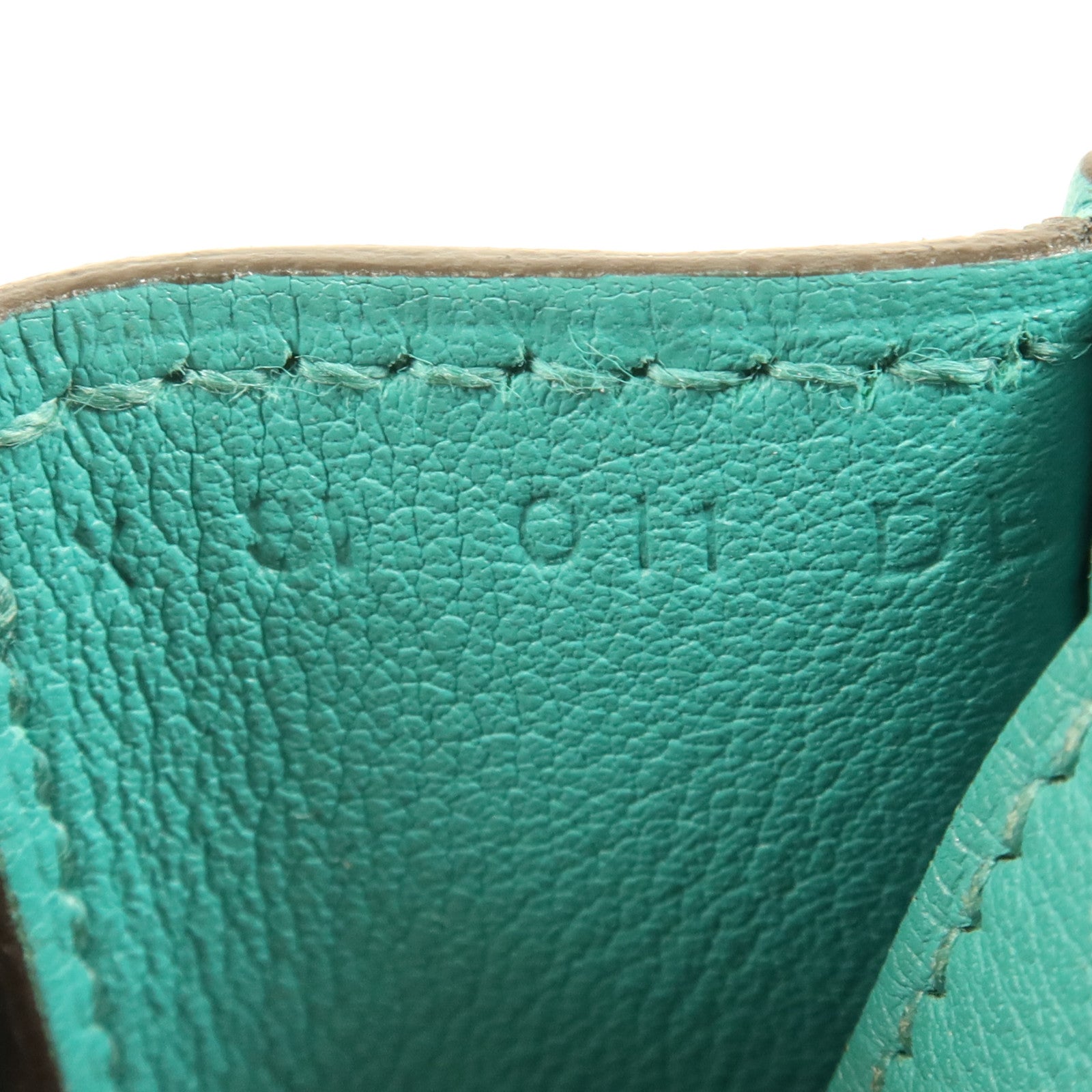 HERMES 【激減優惠】Swift皮革Halzan Mini銀扣鏈帶肩背袋Bleu Paon