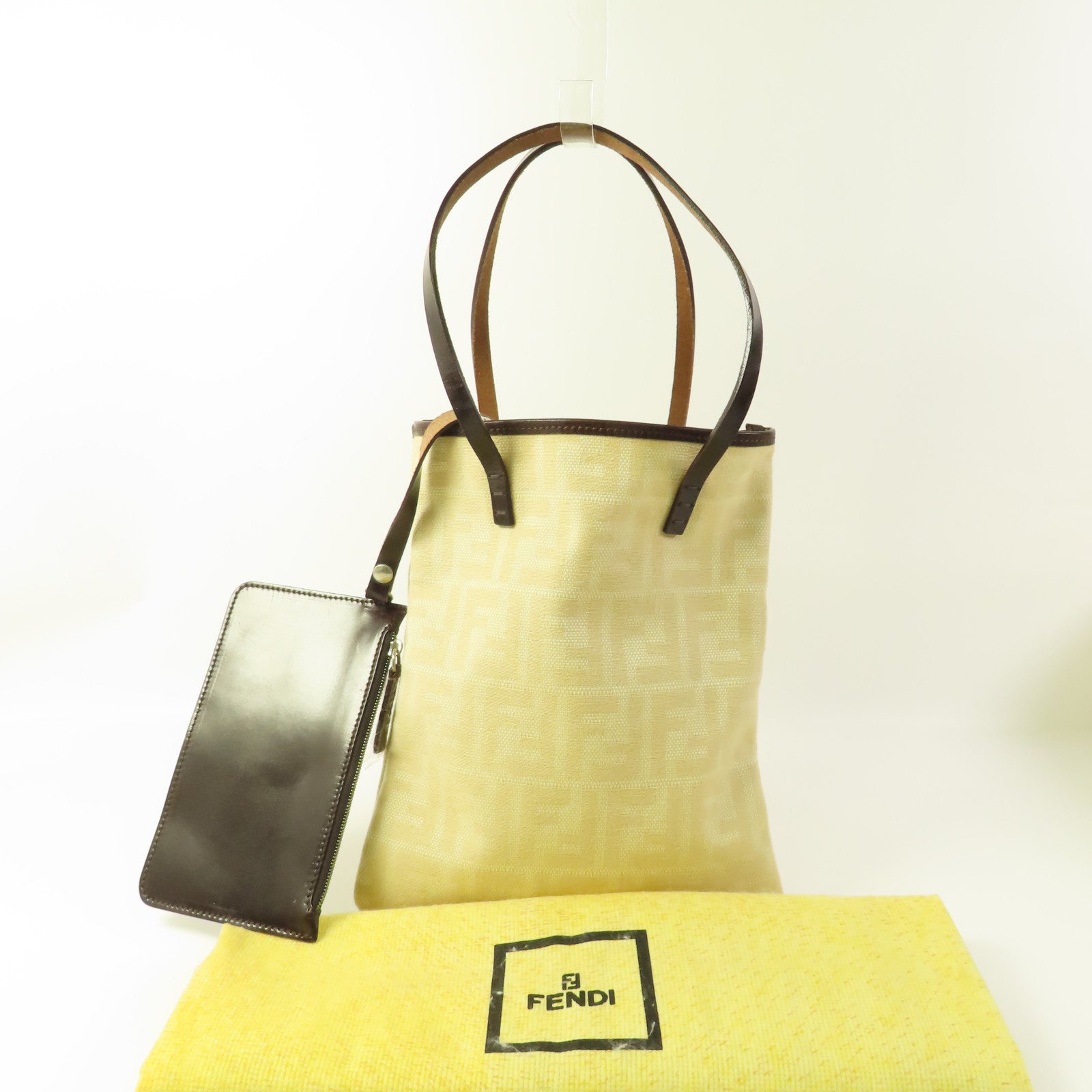 FENDI 帆布Tote Bag肩背袋