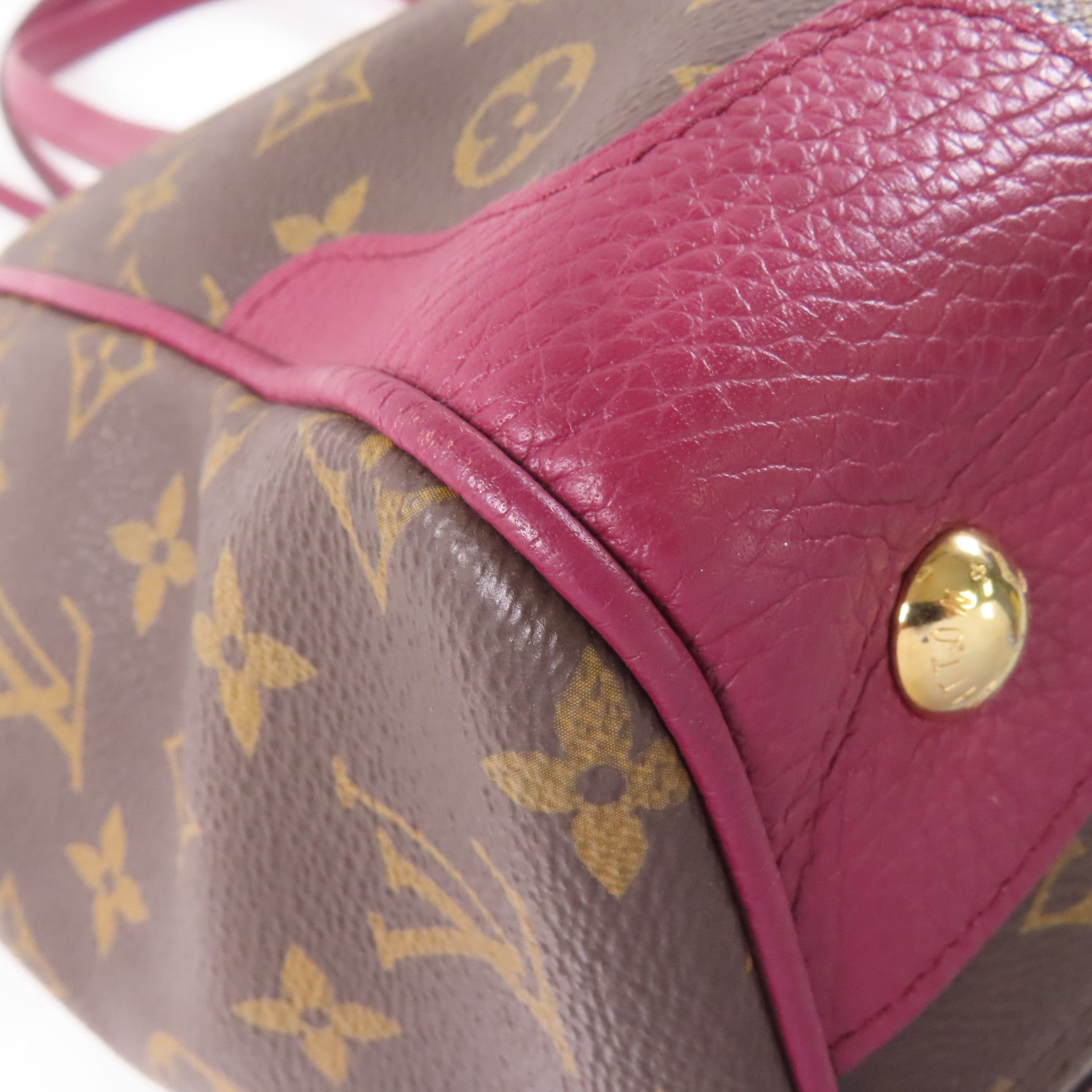 LOUIS VUITTON 【激減優惠】Monogram Estrela MM金扣肩背袋啡色/酒紅色