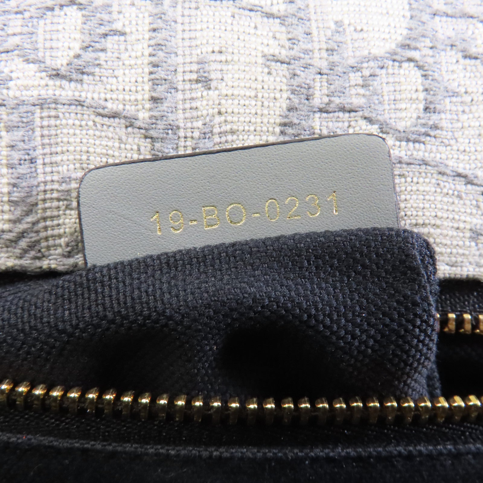 Dior 帆布Montaigne 30金扣肩背袋灰色