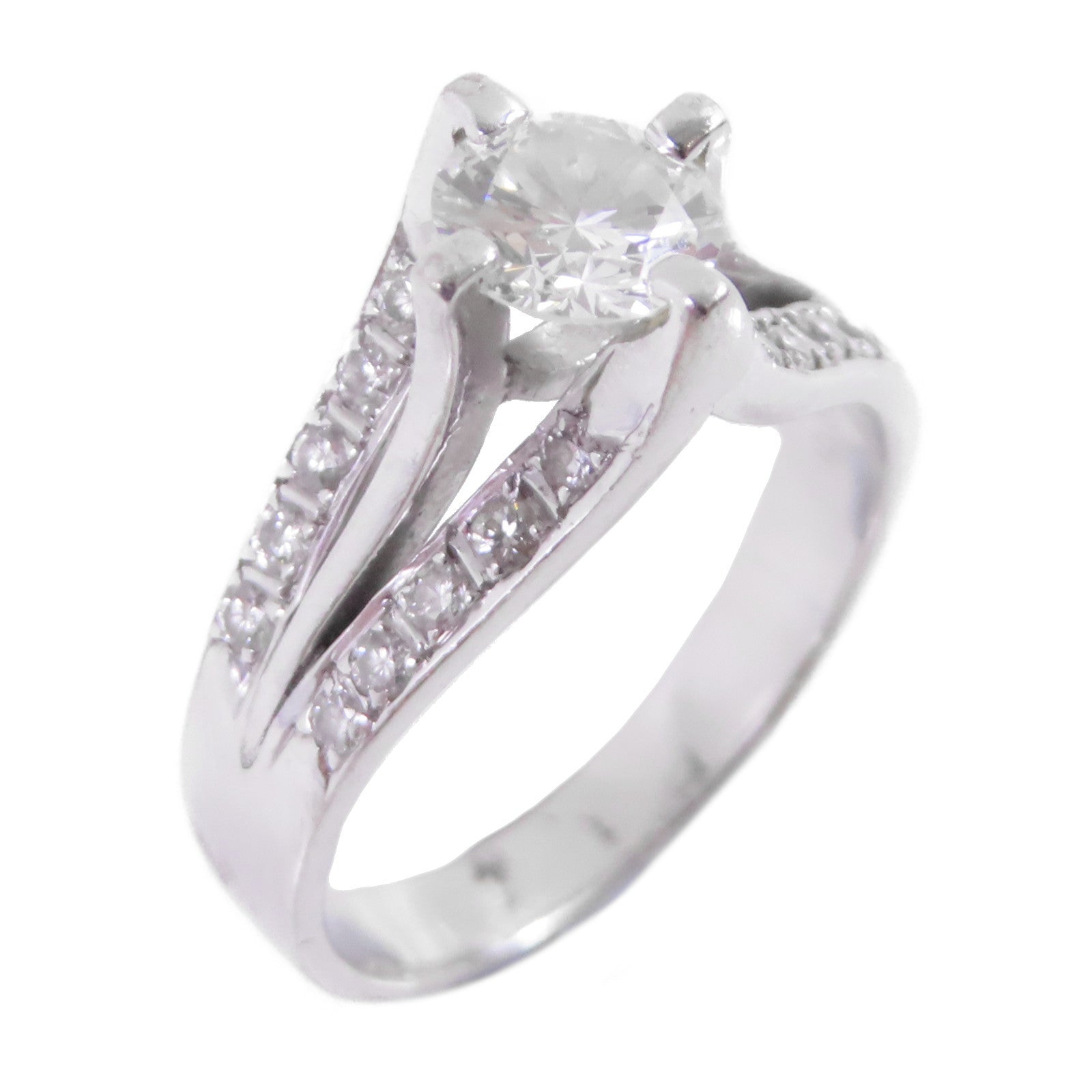 JEWELRY 18K白金/鑽石Diamond Ring戒指US#6.5