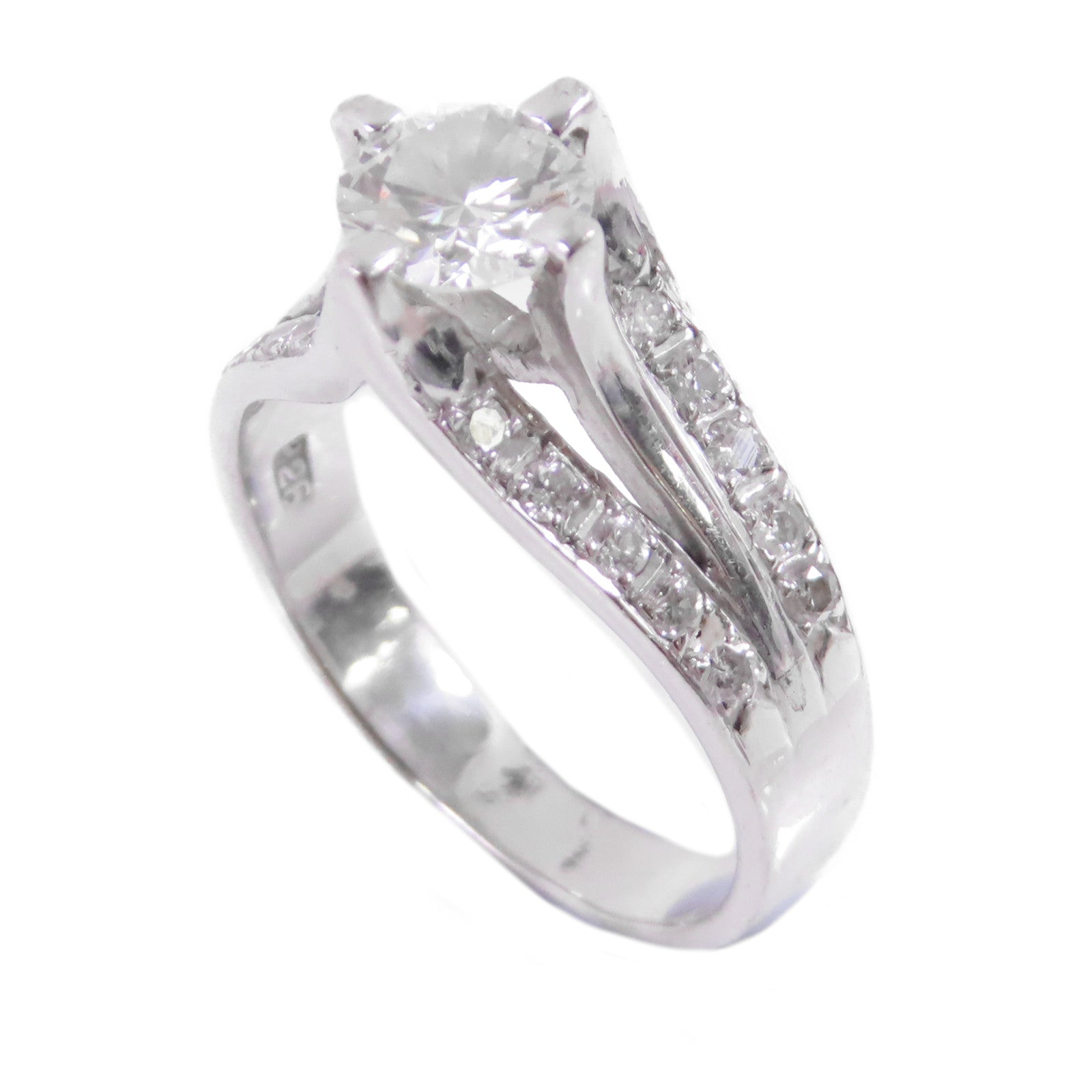 JEWELRY 18K白金/鑽石Diamond Ring戒指US#6.5