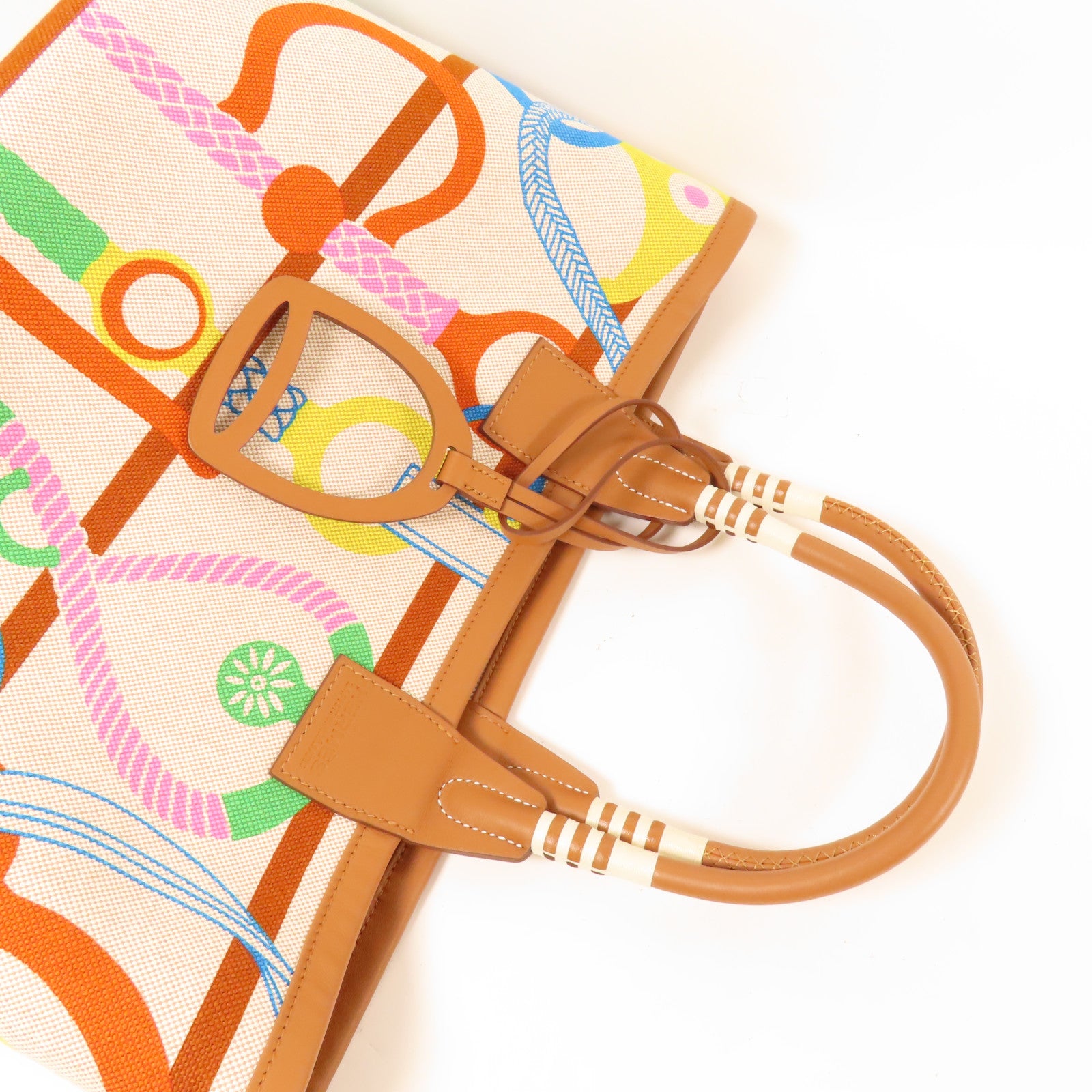 HERMES 帆布/Swift皮革Steeple 25手挽袋