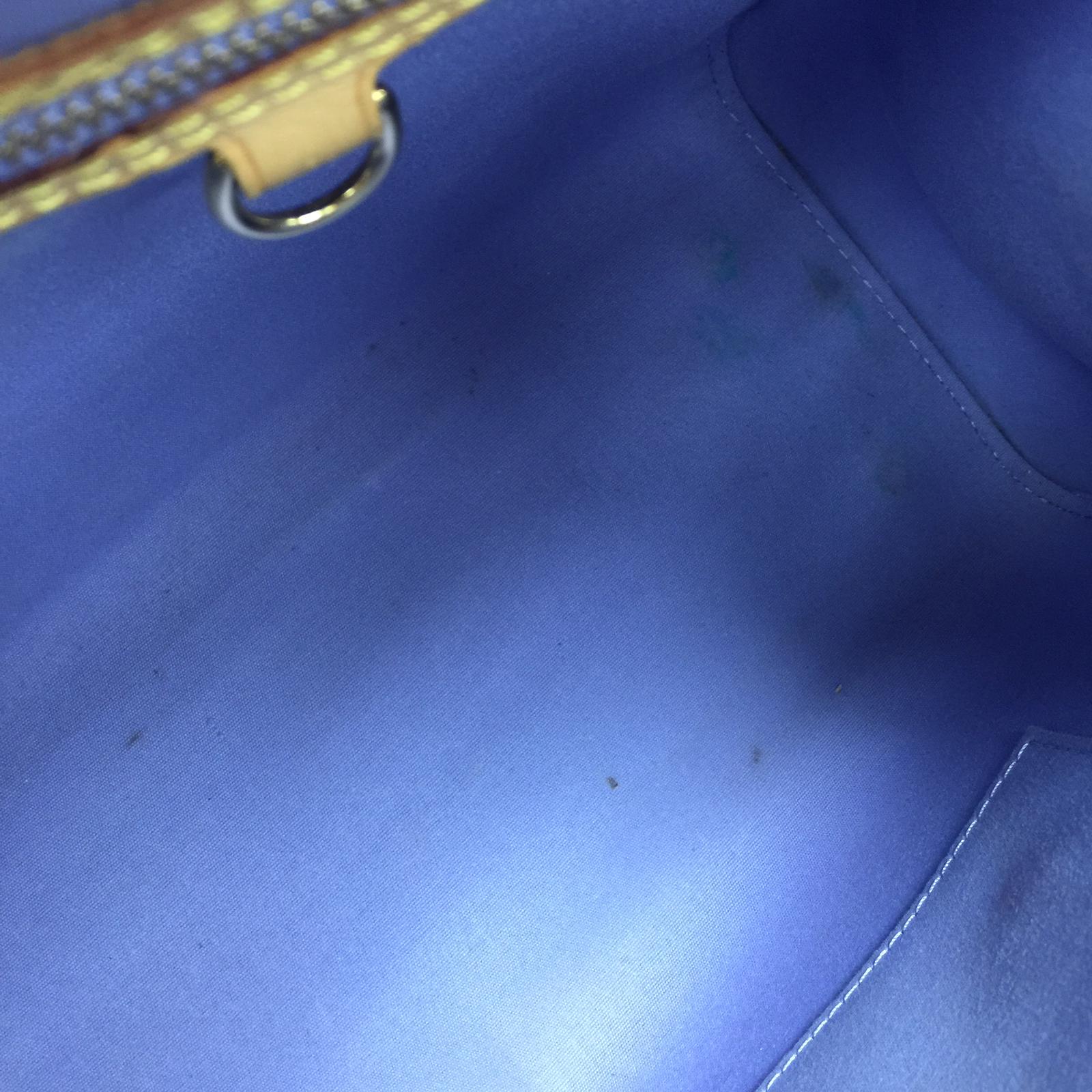 LOUIS VUITTON Vernis Brea MM 2way Shoulder Bag金扣手挽肩背兩用袋紫色