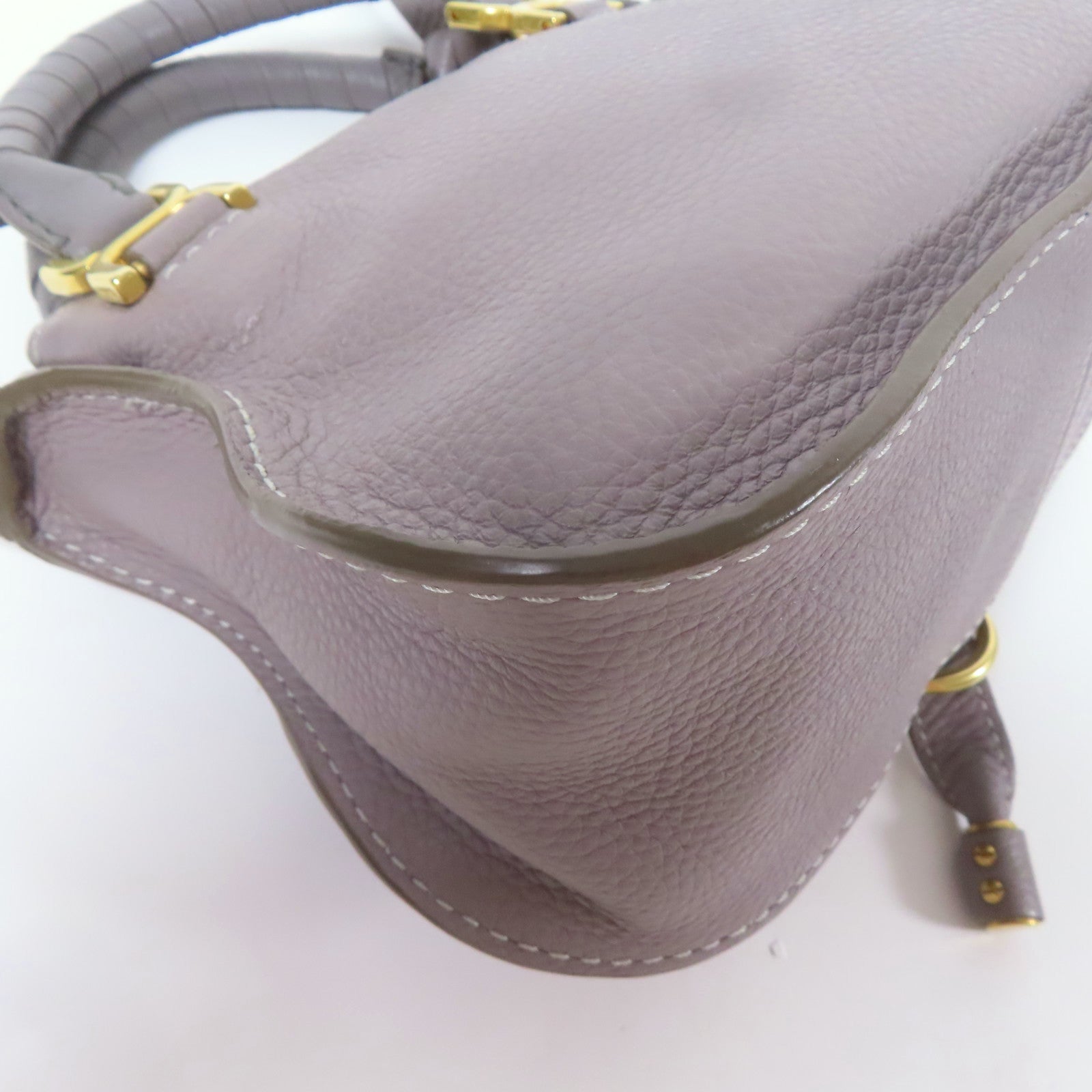 Chloe 牛皮皮革Mini Marcie金扣手挽肩背兩用袋