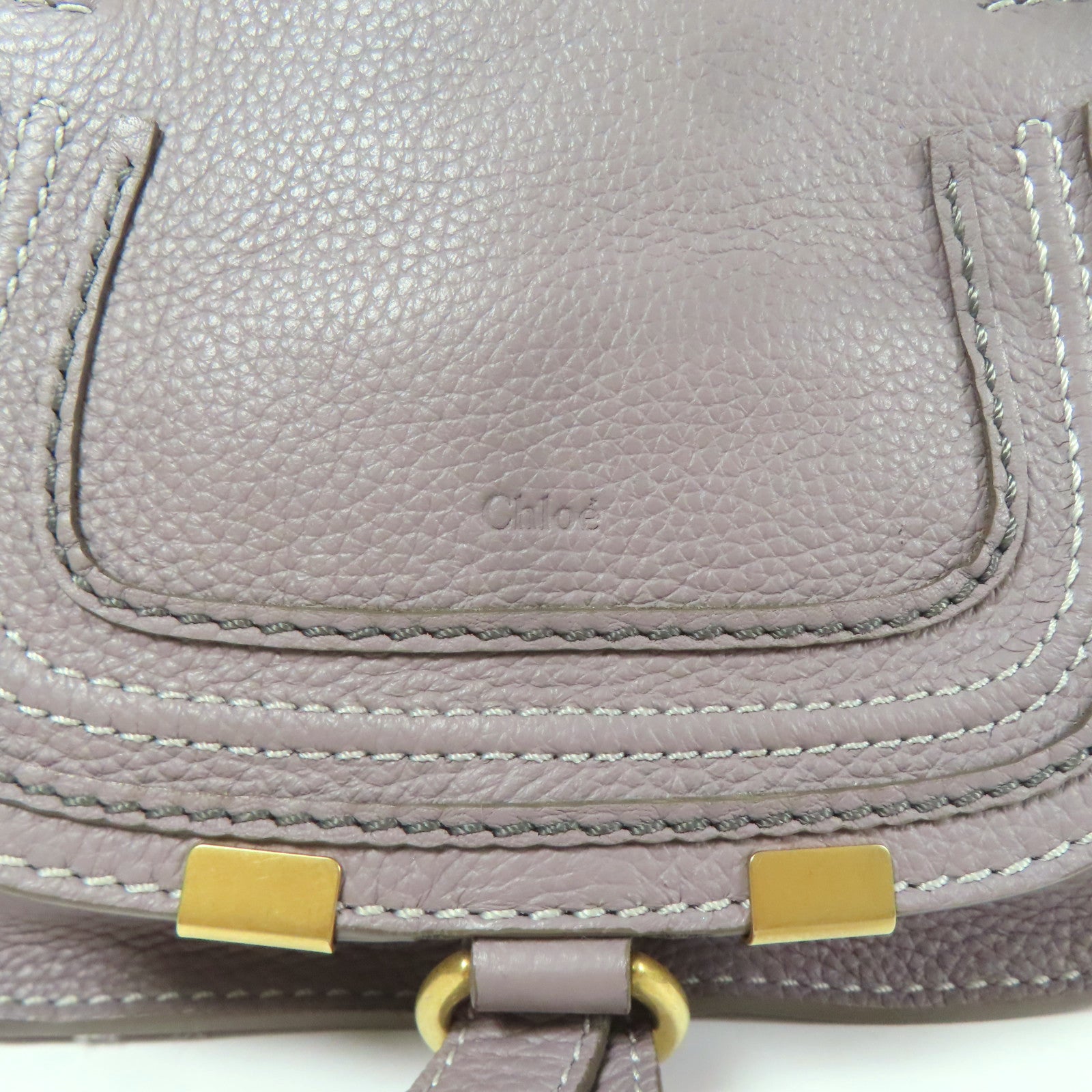 Chloe 牛皮皮革Mini Marcie金扣手挽肩背兩用袋