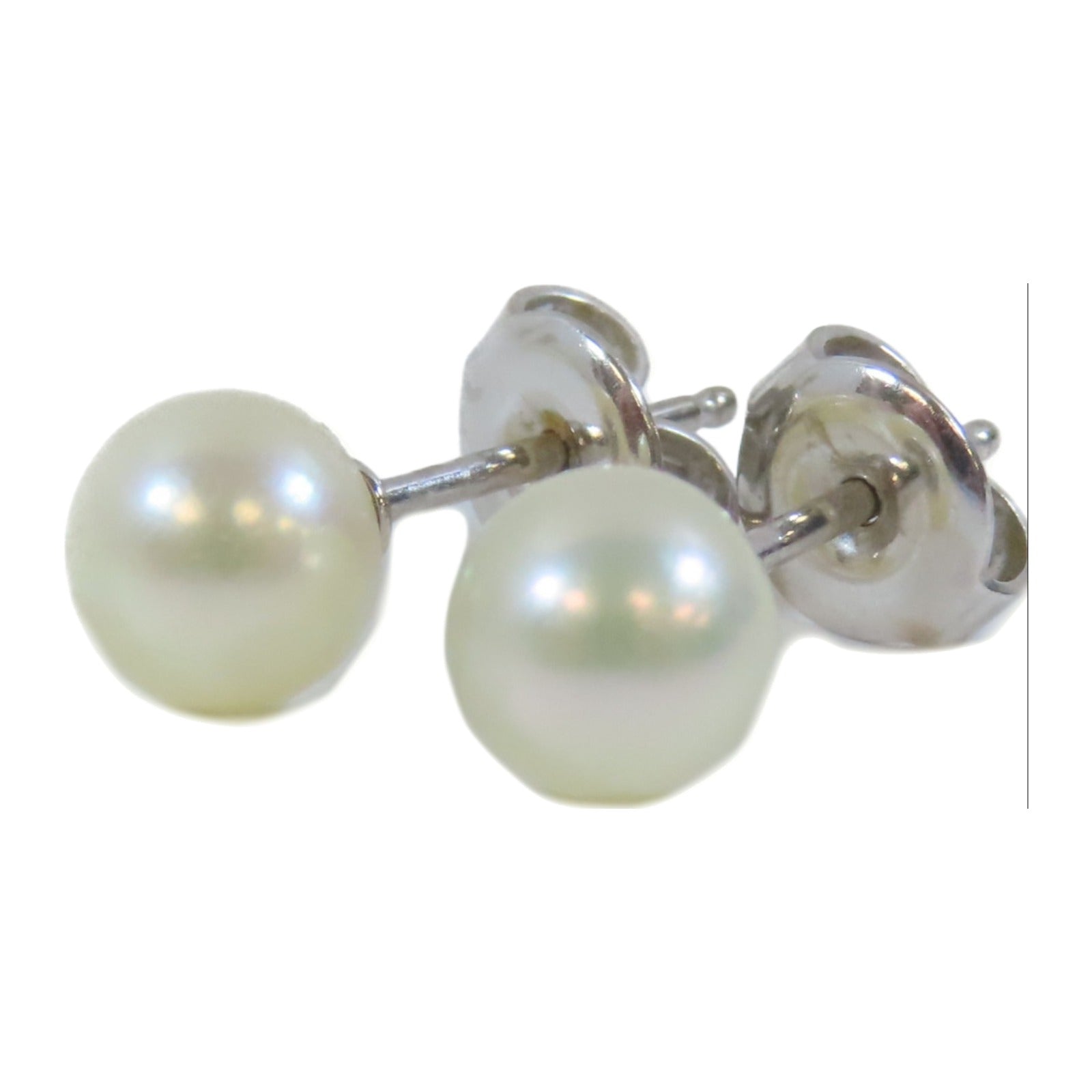 MIKIMOTO 18K白金Pearl Pierced Earring耳環
