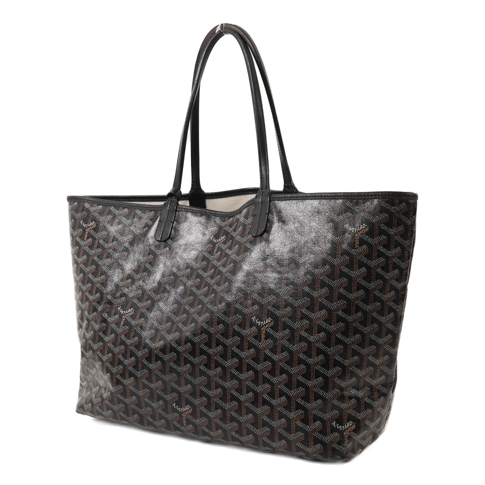 GOYARD 塗層帆布Saint Louis PM銀扣手挽袋