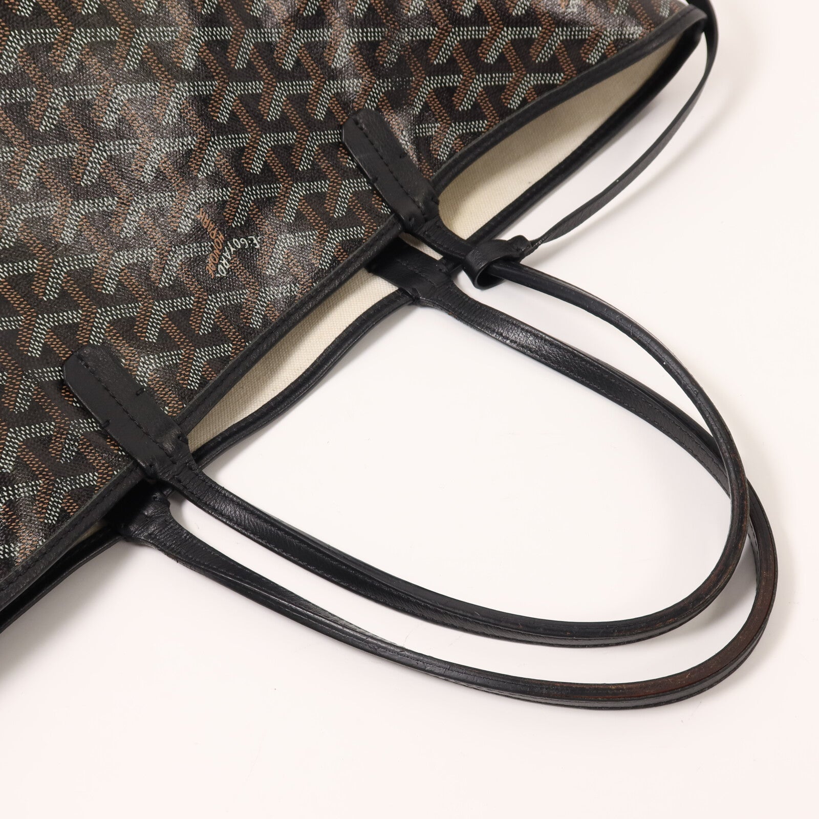 GOYARD 塗層帆布Saint Louis PM銀扣手挽袋