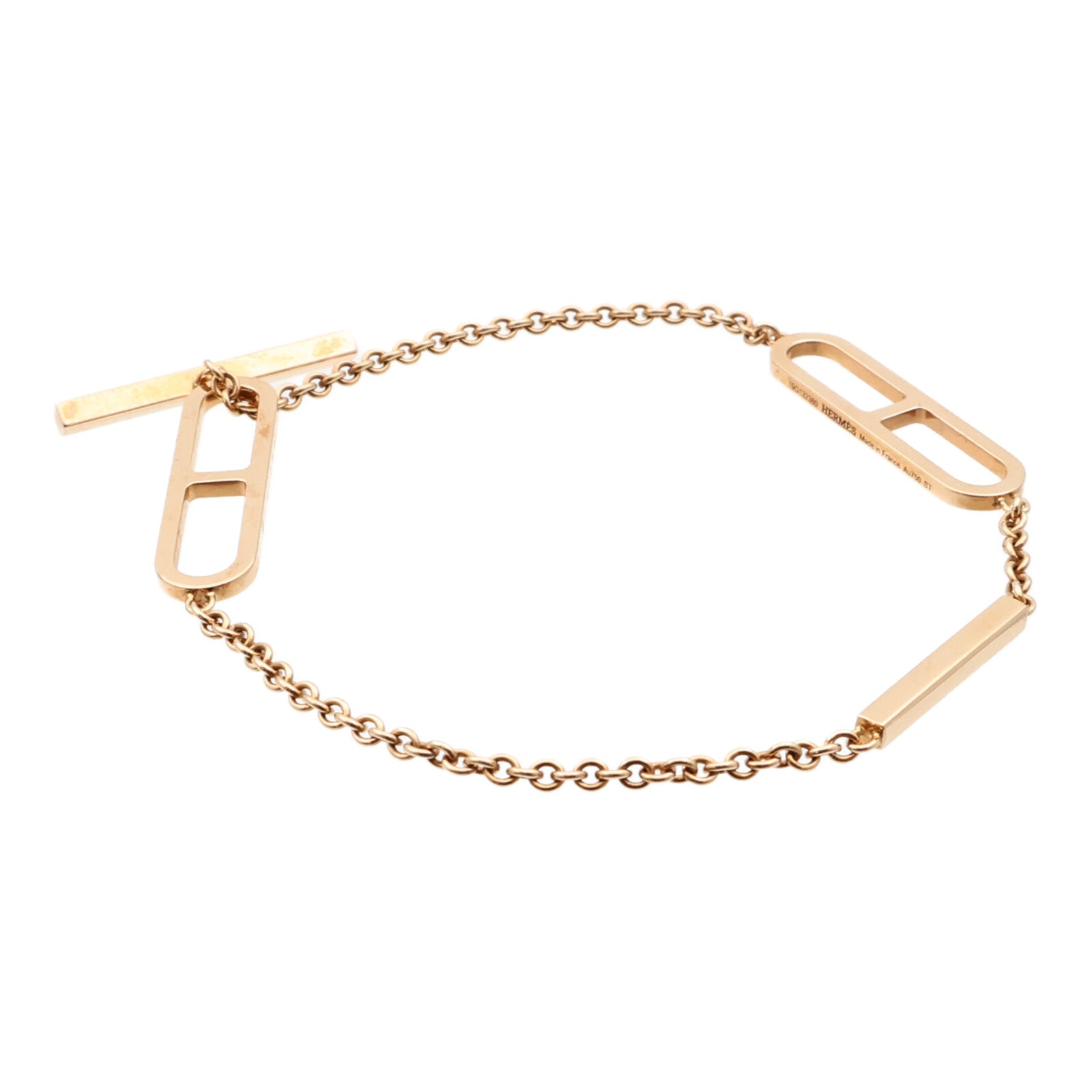 HERMES 18K玫瑰金Ever Chaine d'ancre Bracelet手鏈