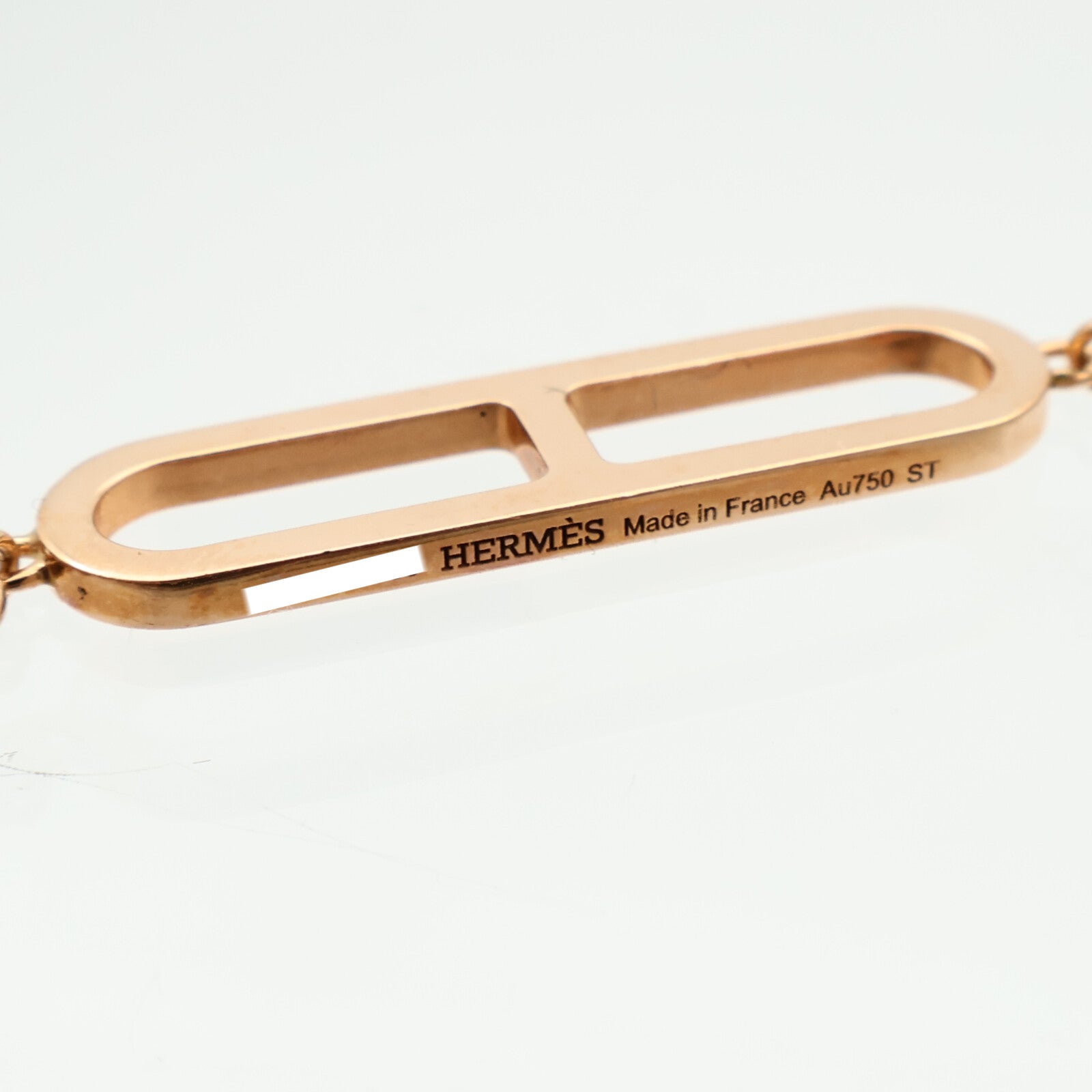 HERMES 18K玫瑰金Ever Chaine d'ancre Bracelet手鏈