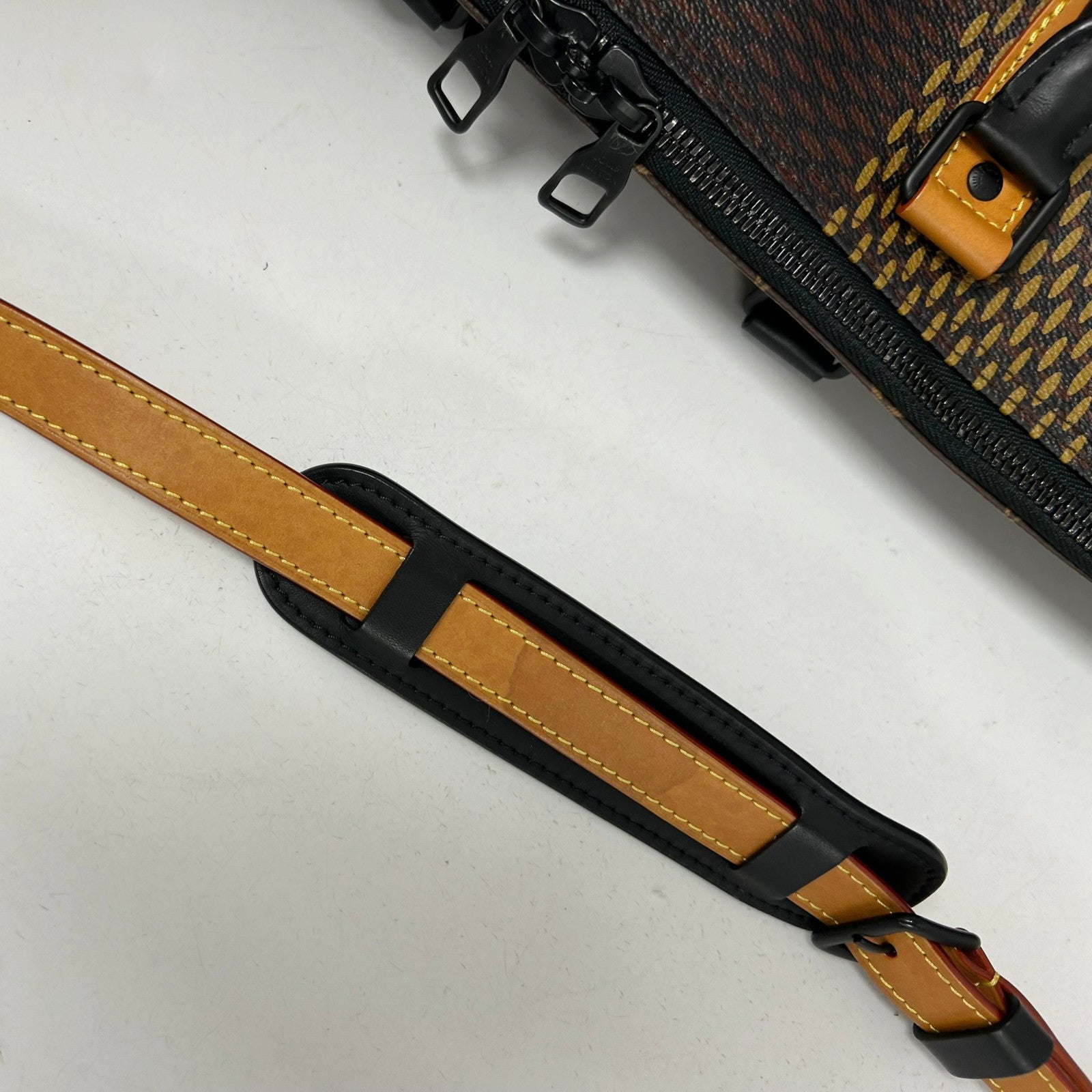 LOUIS VUITTON Monogram Keepall 50黑扣/銀扣手挽袋啡色