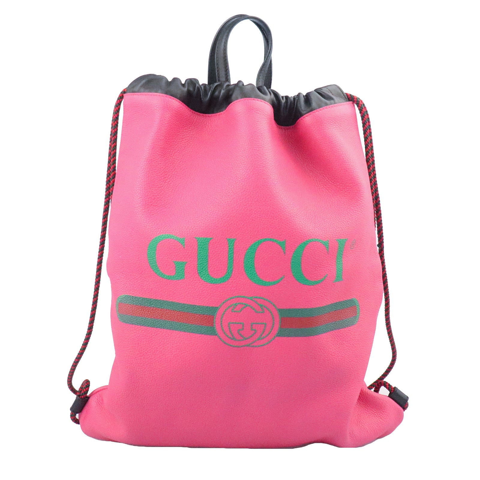 GUCCI cowhide leather Backpack backpack pink