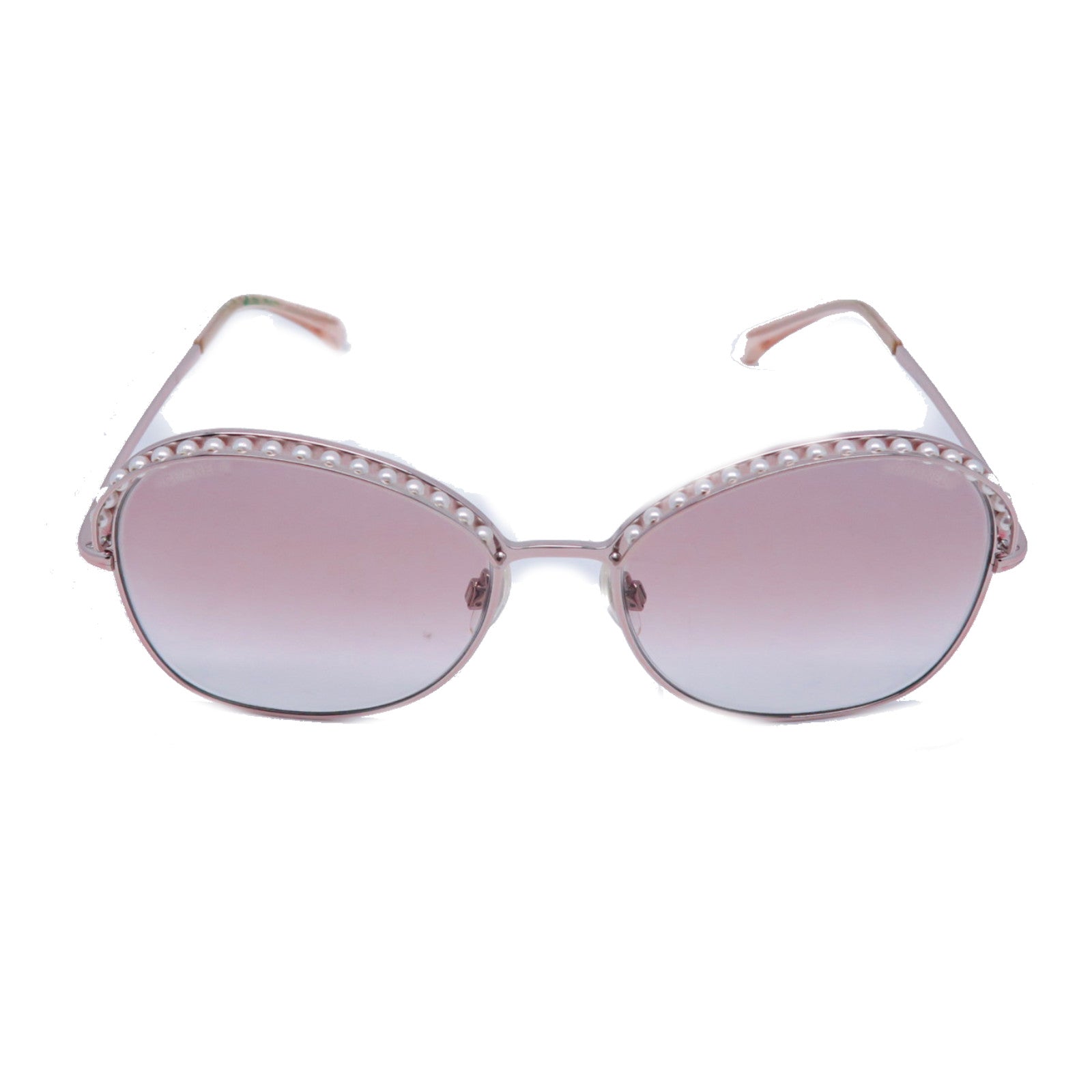 CHANEL 金属/PVC Sunglasses银扣太阳眼镜银色/紫色