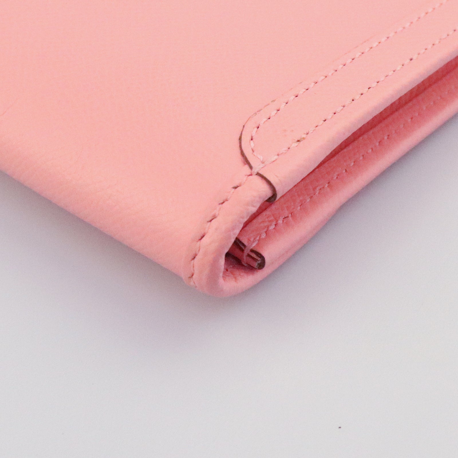 HERMES Epsom Leather Jije Elan PM Clutch Candy Powder