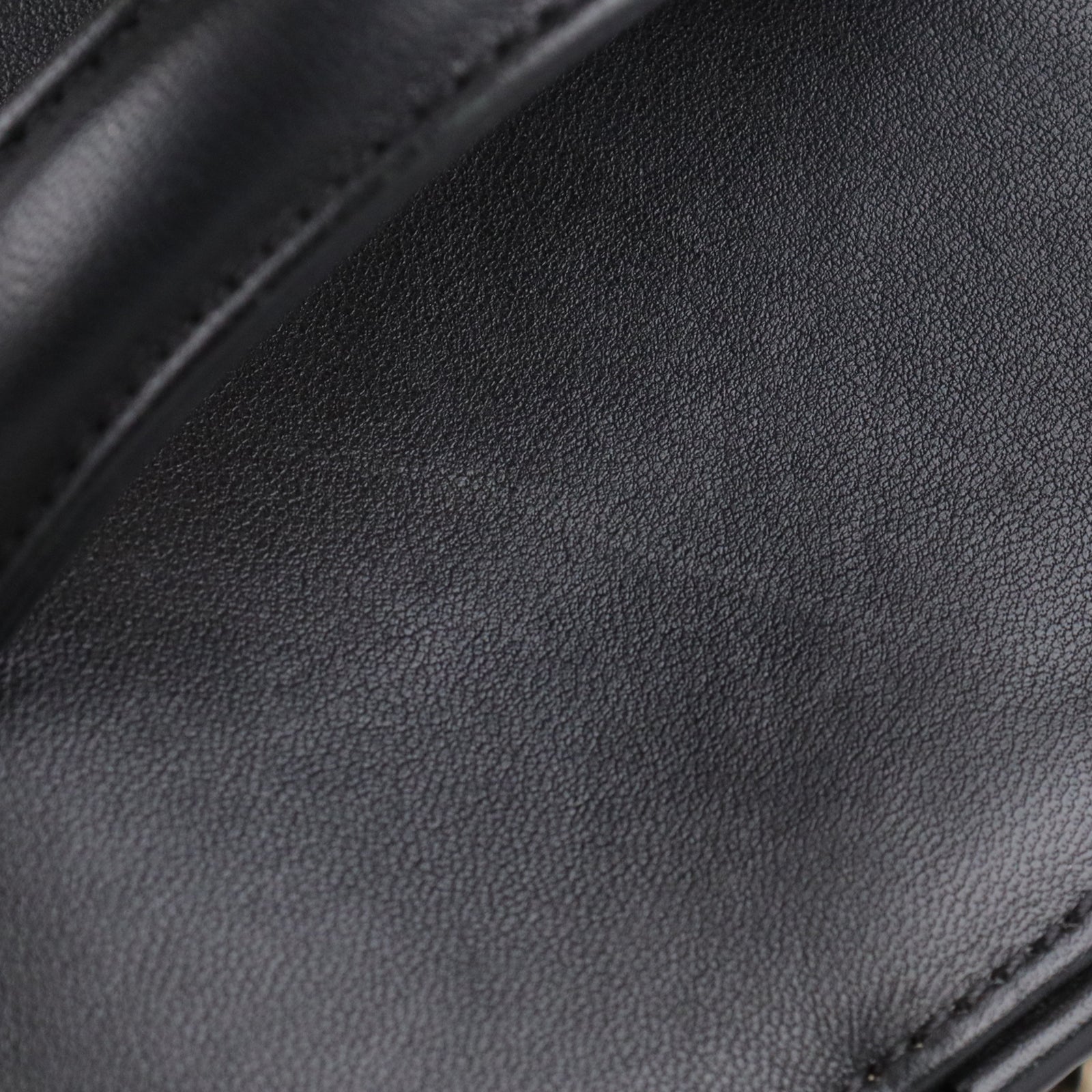 CHANEL Sheepskin Leather Vanity Gold Buckle Handle Shoulder Bag Black