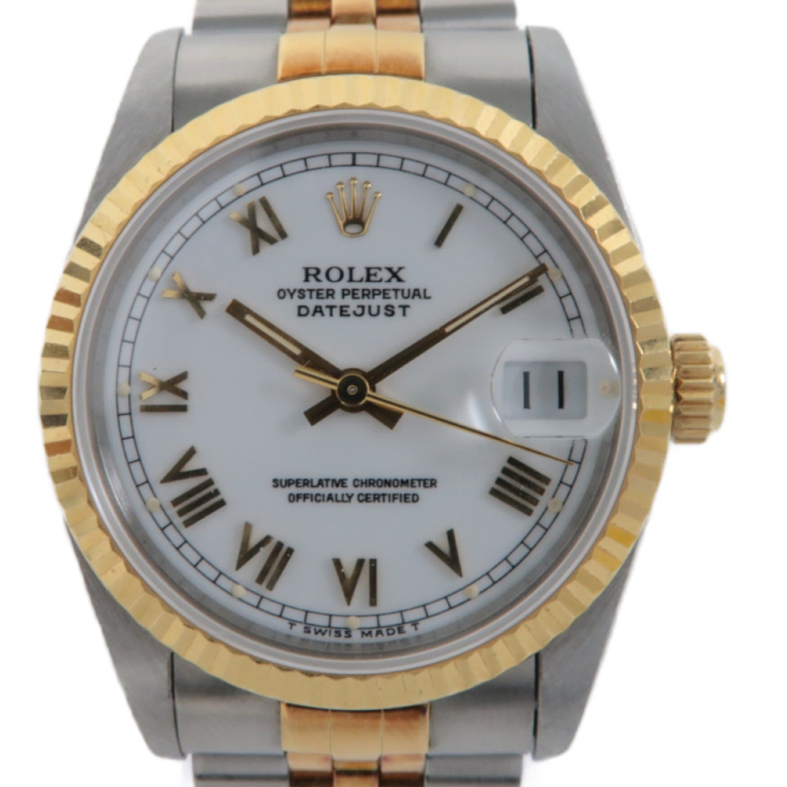 ROLEX Datejust不鏽鋼手錶自動機芯白色
