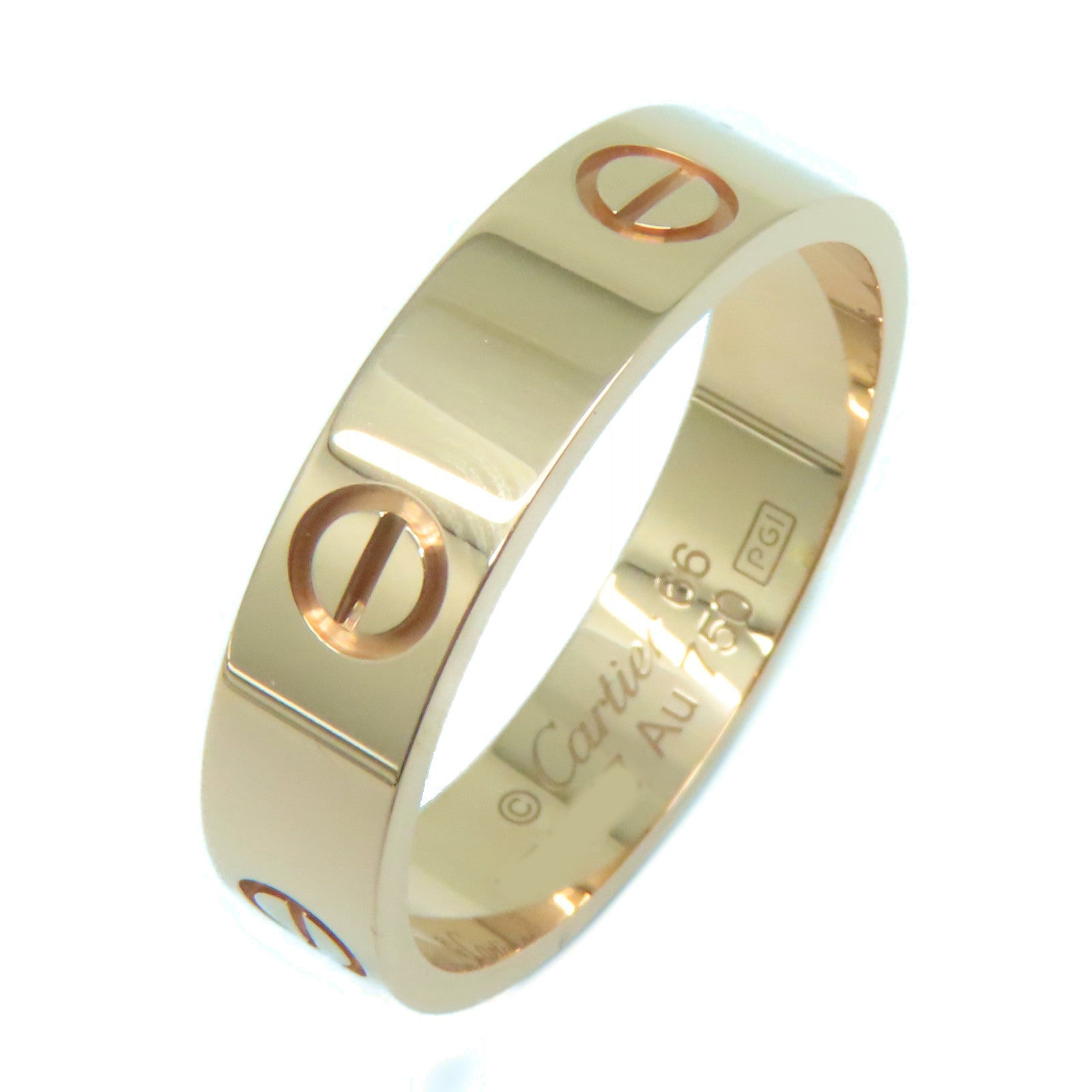 CARTIER 18K玫瑰金Love Ring戒指Cartier#66/US#11.5