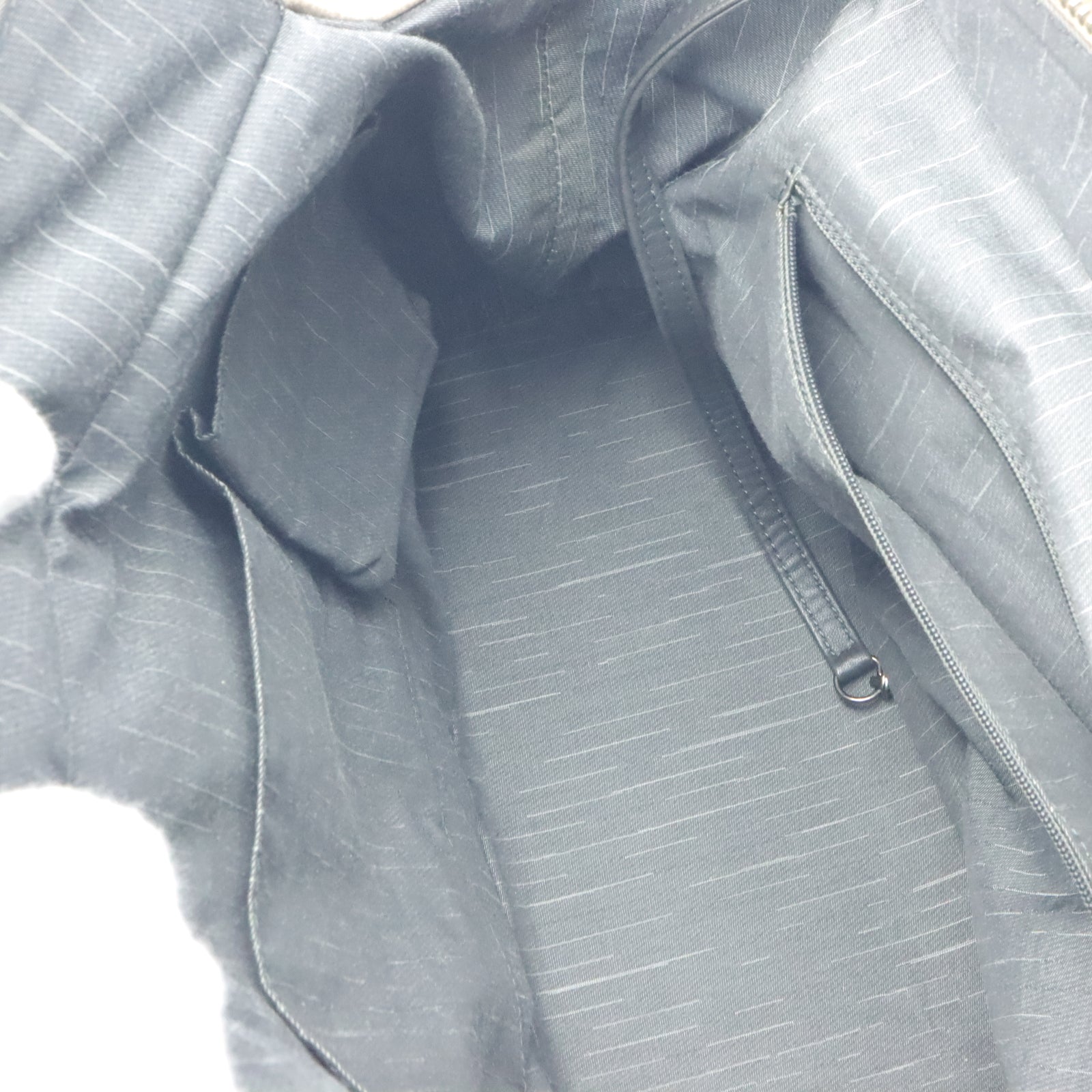 CHANEL 【激減優惠】皮革Tote Shoulder Bag銀扣手挽袋/肩背袋米色