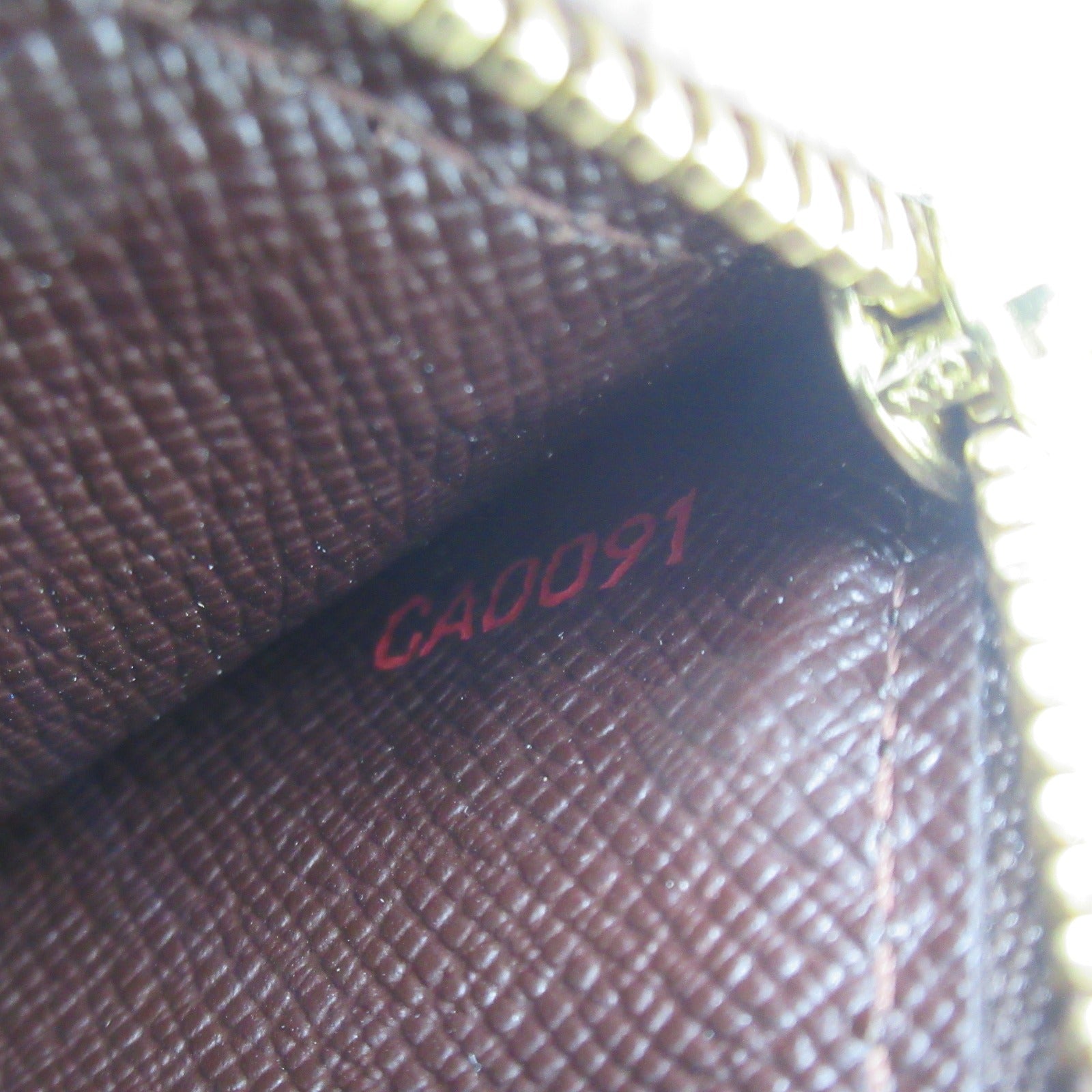 LOUIS VUITTON Damier Porte Monnaie Credit Bifold金扣长钱包啡色
