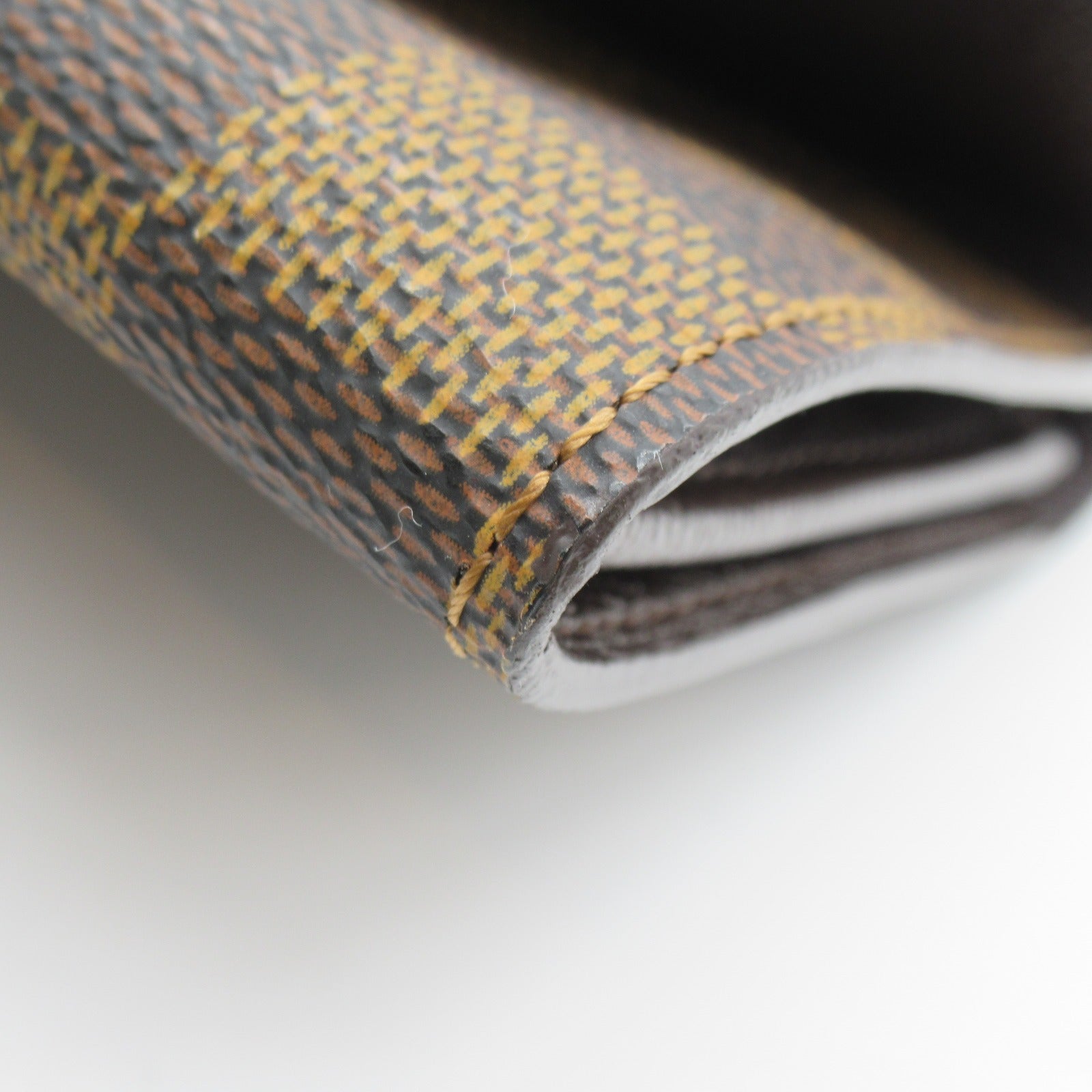 LOUIS VUITTON Damier Porte Monnaie Credit Bifold金扣长钱包啡色