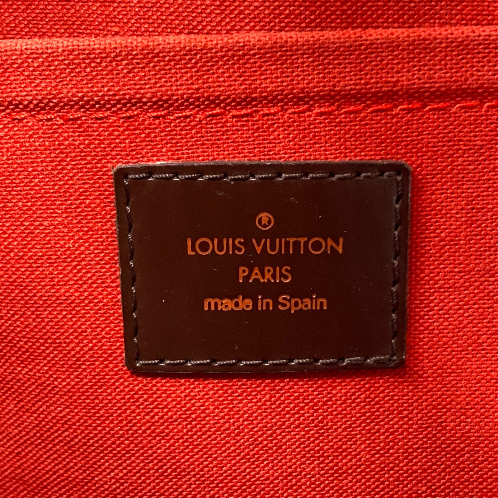 LOUIS VUITTON Damier Ribera MM手挽袋啡色