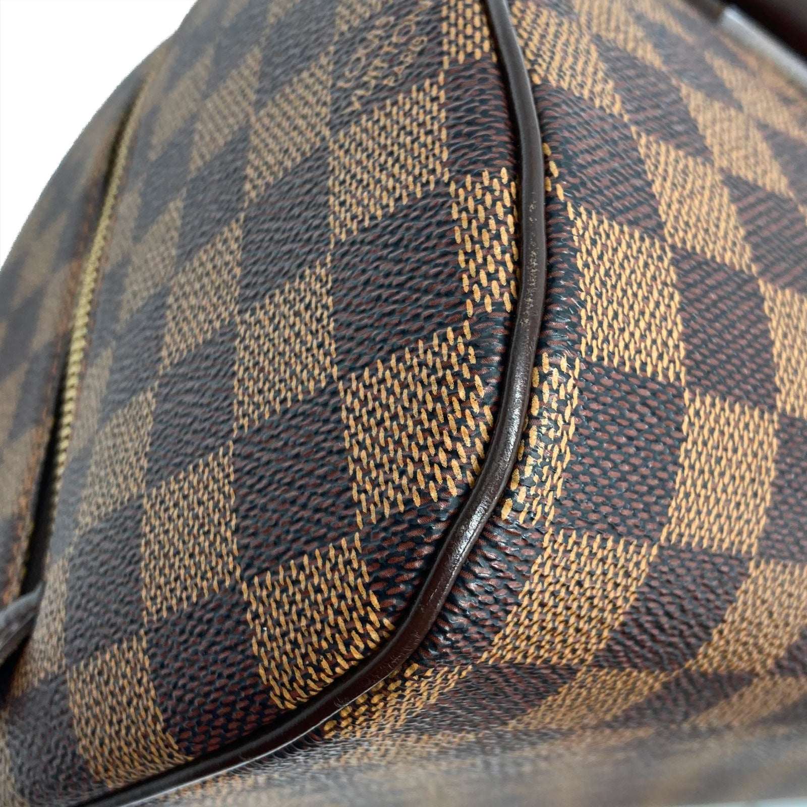 LOUIS VUITTON Damier Ribera MM手挽袋啡色