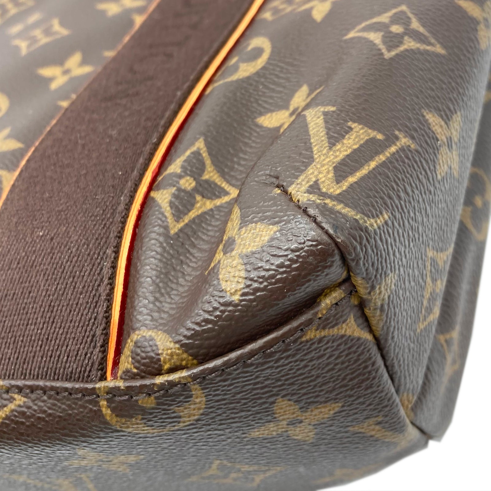 LOUIS VUITTON Monogram Cabas Beaubourg金扣手挽袋啡色