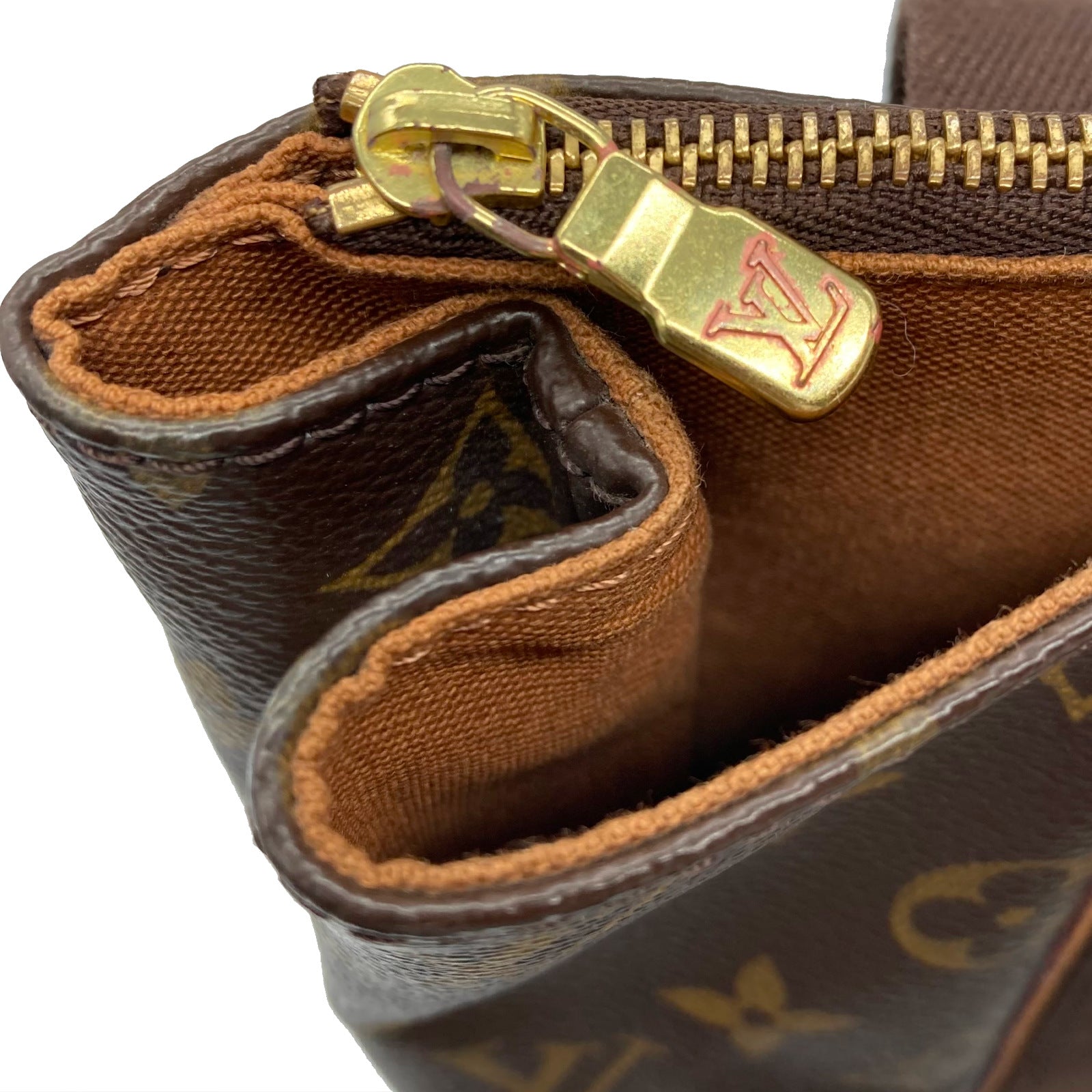 LOUIS VUITTON Monogram Cabas Beaubourg金扣手挽袋啡色