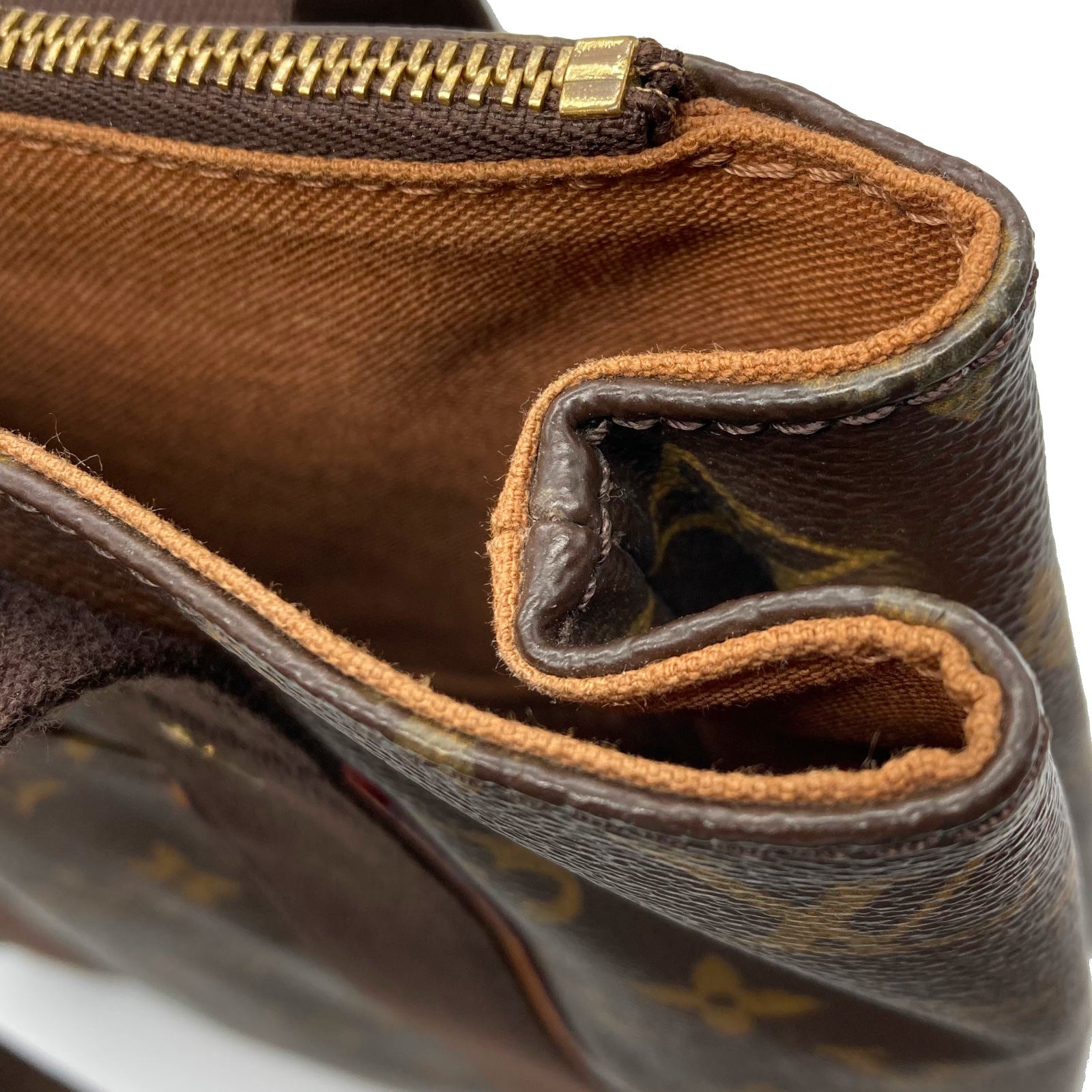 LOUIS VUITTON Monogram Cabas Beaubourg金扣手挽袋啡色