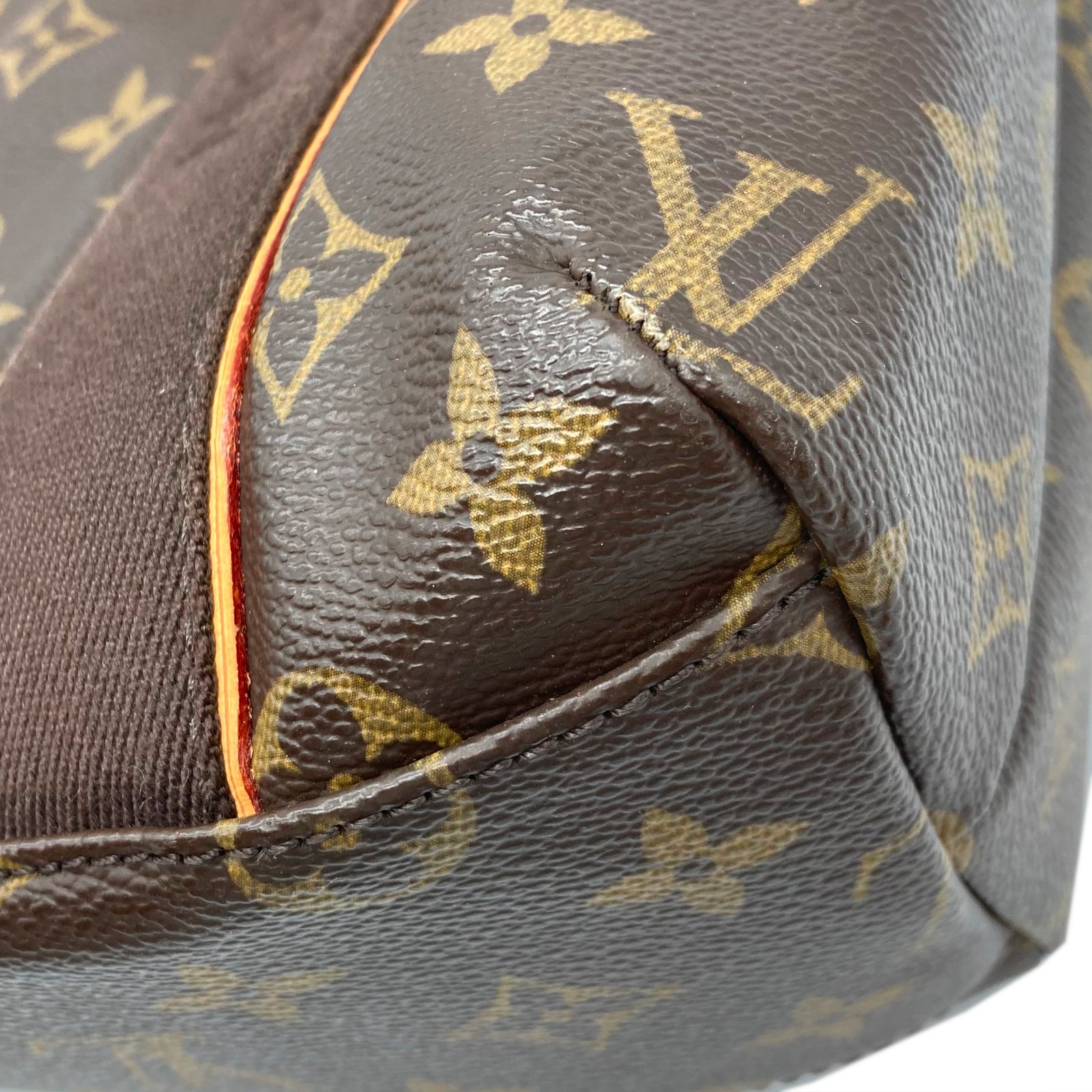 LOUIS VUITTON Monogram Cabas Beaubourg金扣手挽袋啡色