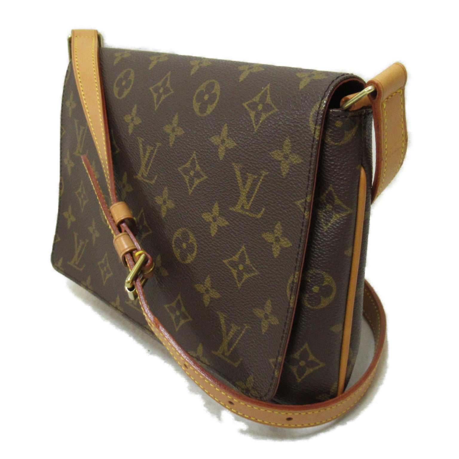 LOUIS VUITTON Monogram Musette Tango肩背袋啡色
