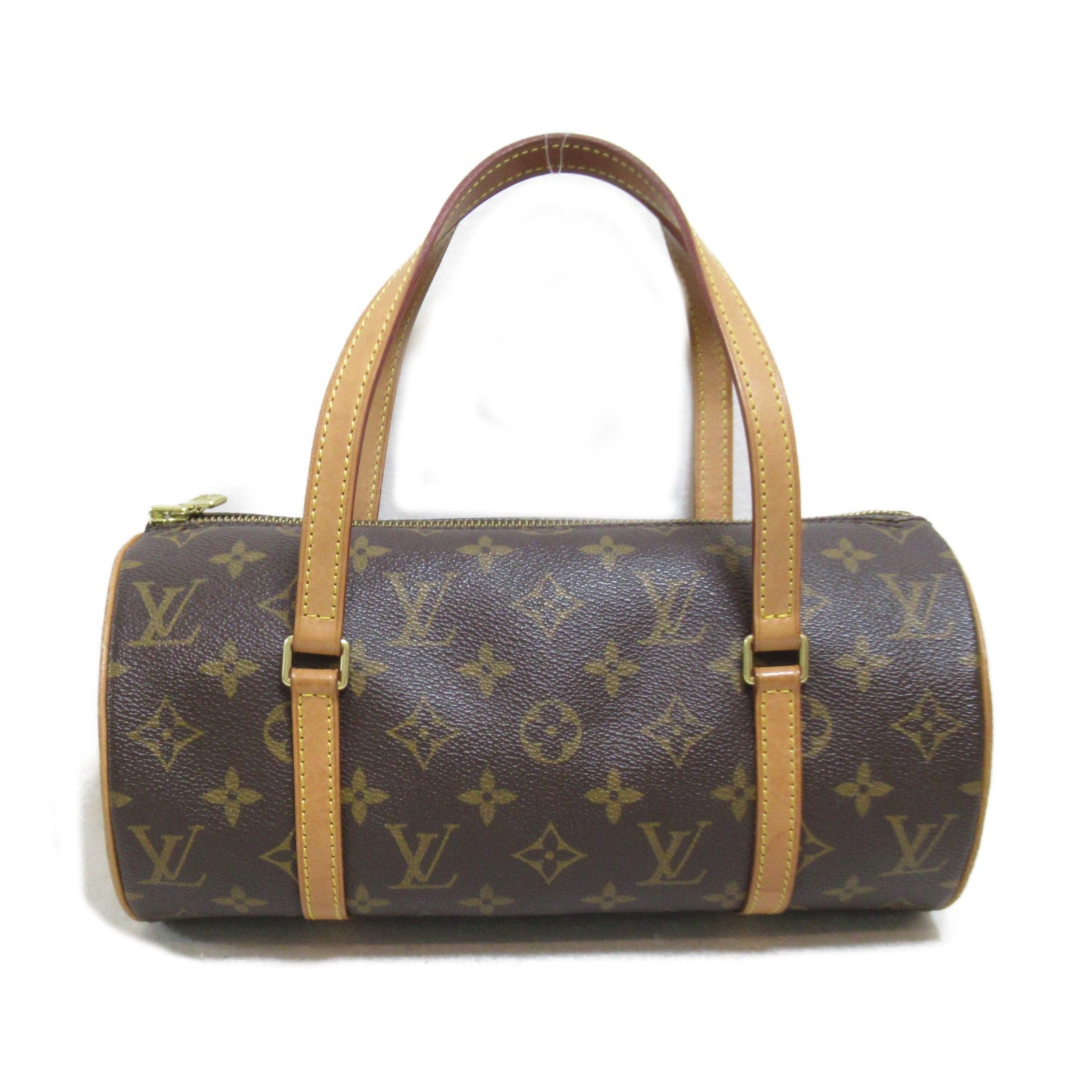 LOUIS VUITTON Monogram Papillon PM手挽袋啡色