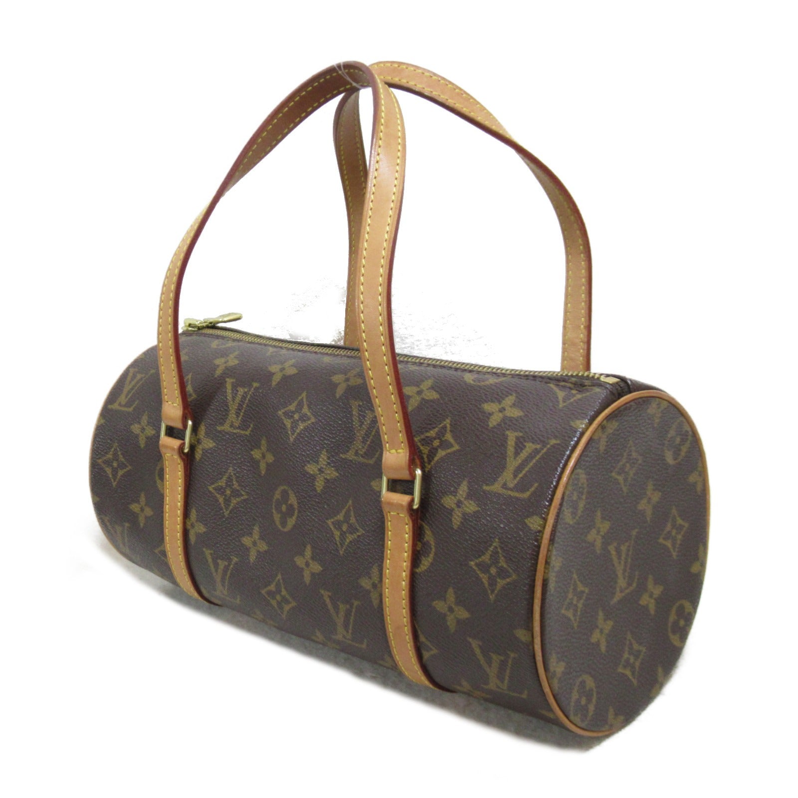 LOUIS VUITTON Monogram Papillon PM手挽袋啡色
