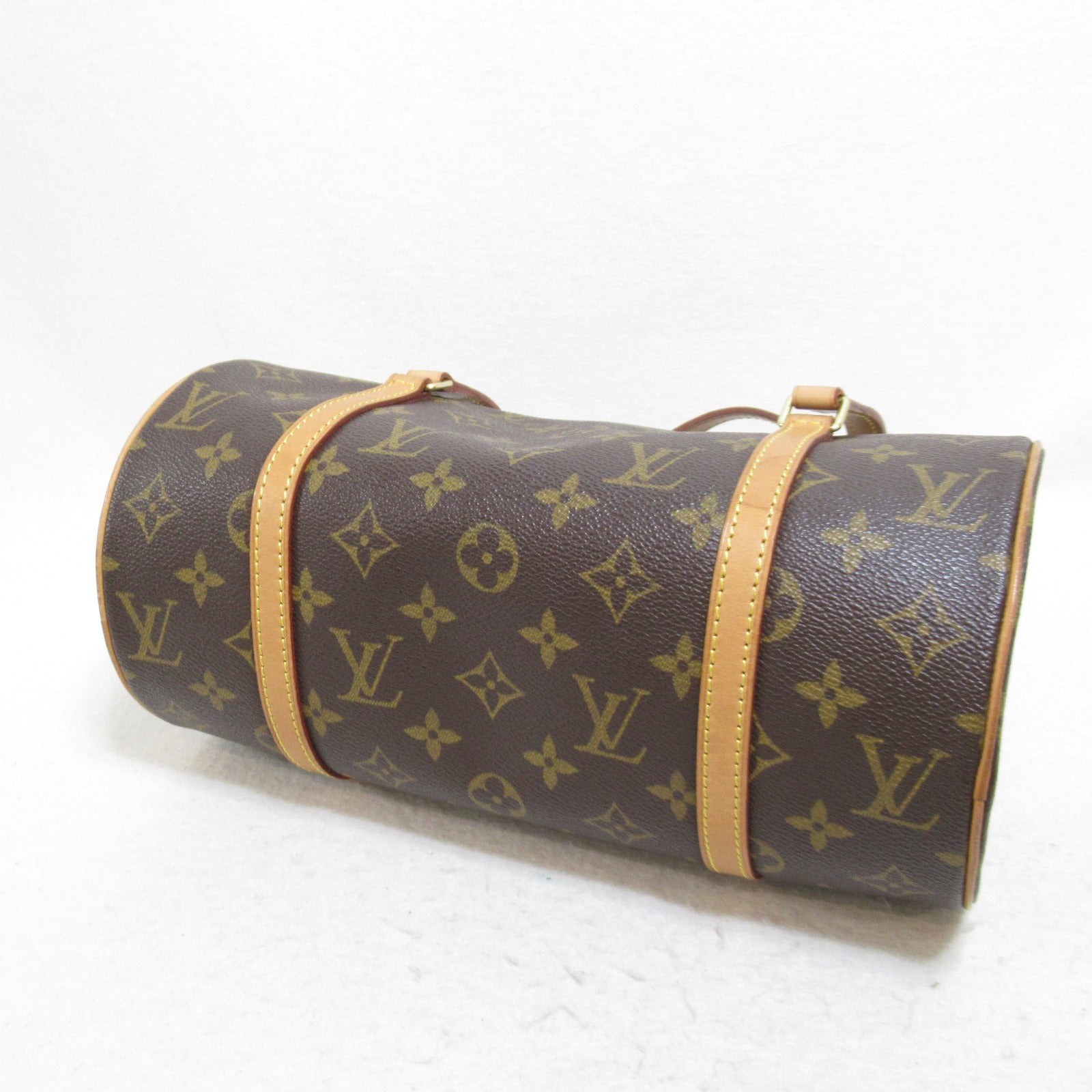 LOUIS VUITTON Monogram Papillon PM手挽袋啡色