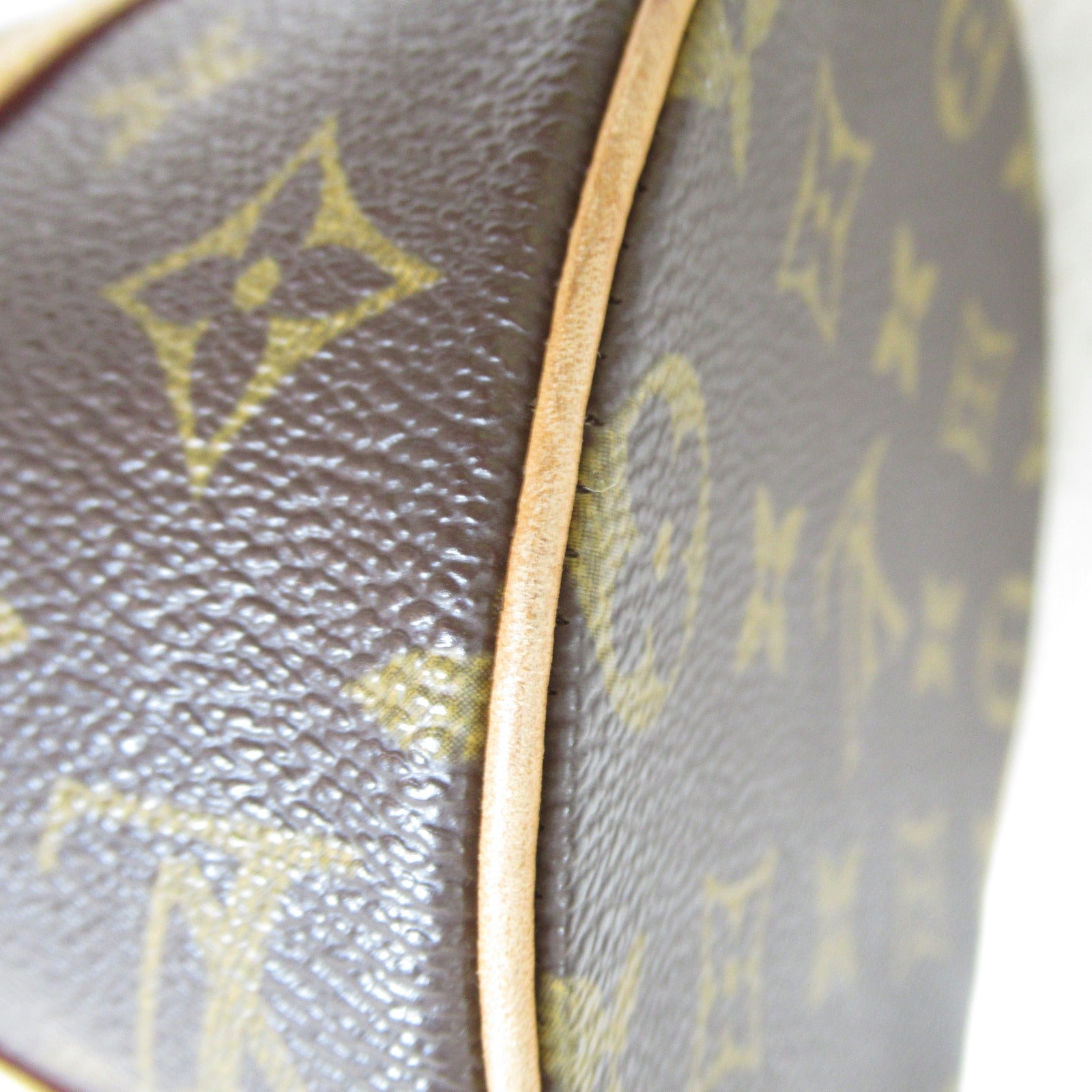 LOUIS VUITTON Monogram Papillon PM手挽袋啡色